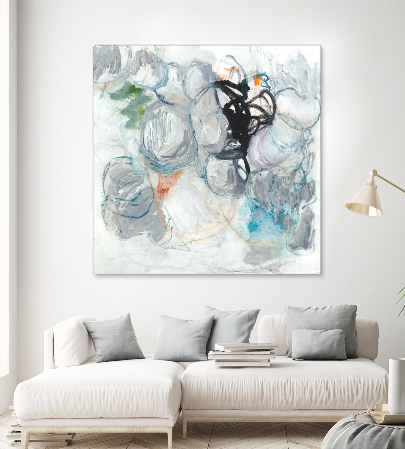 TUMBLE MOMENTUM by JEFF IORILLO on GIANT ART - blue abstract abstract