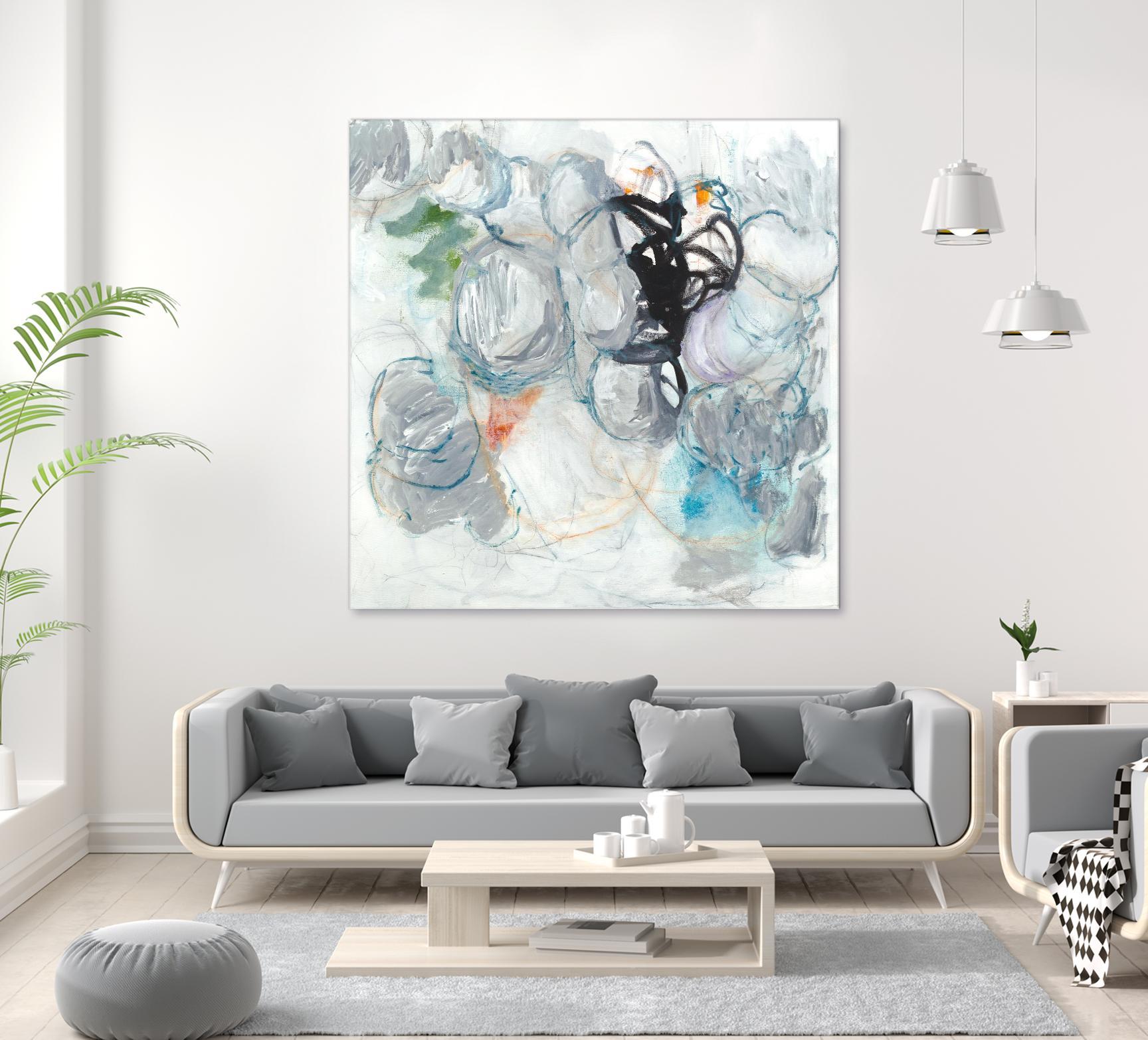 TUMBLE MOMENTUM by JEFF IORILLO on GIANT ART - blue abstract abstract