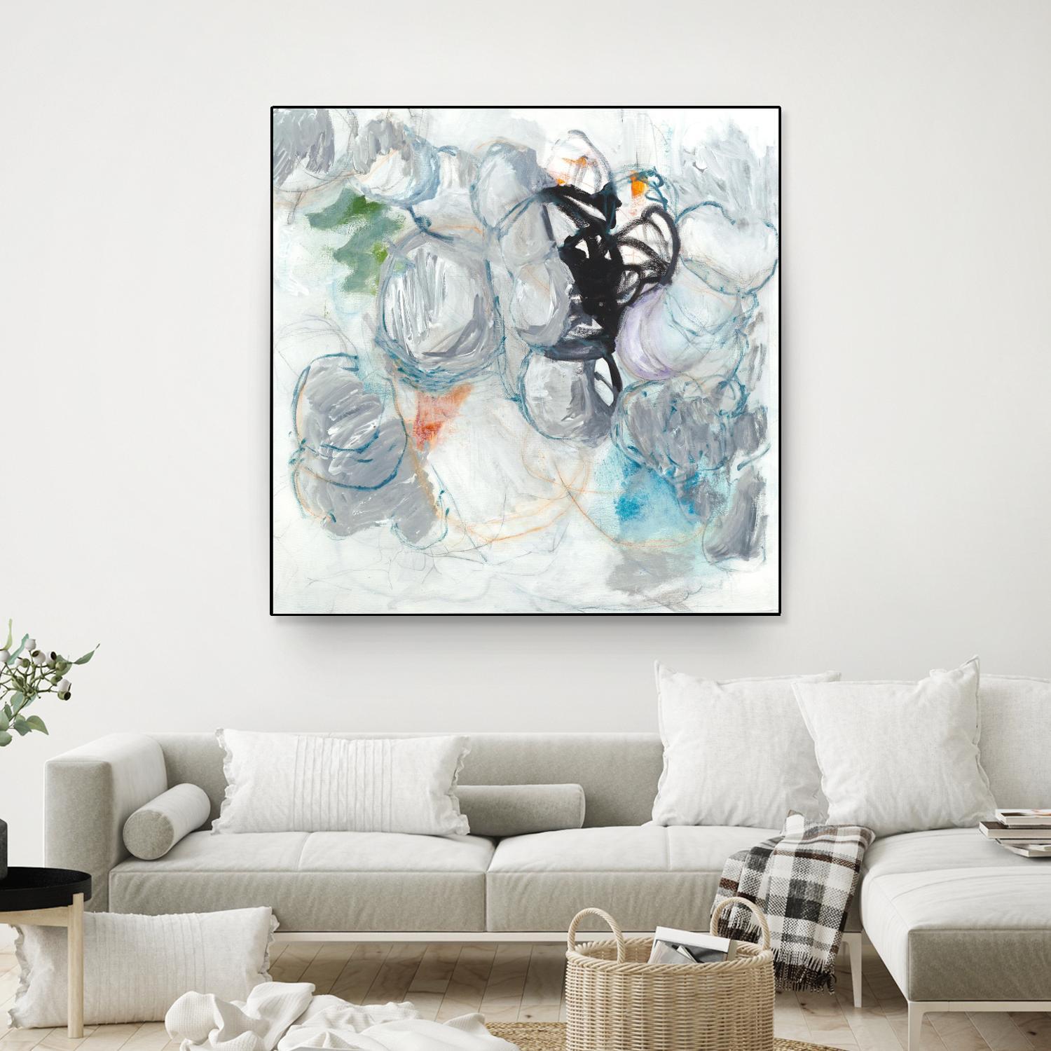 TUMBLE MOMENTUM by JEFF IORILLO on GIANT ART - blue abstract abstract