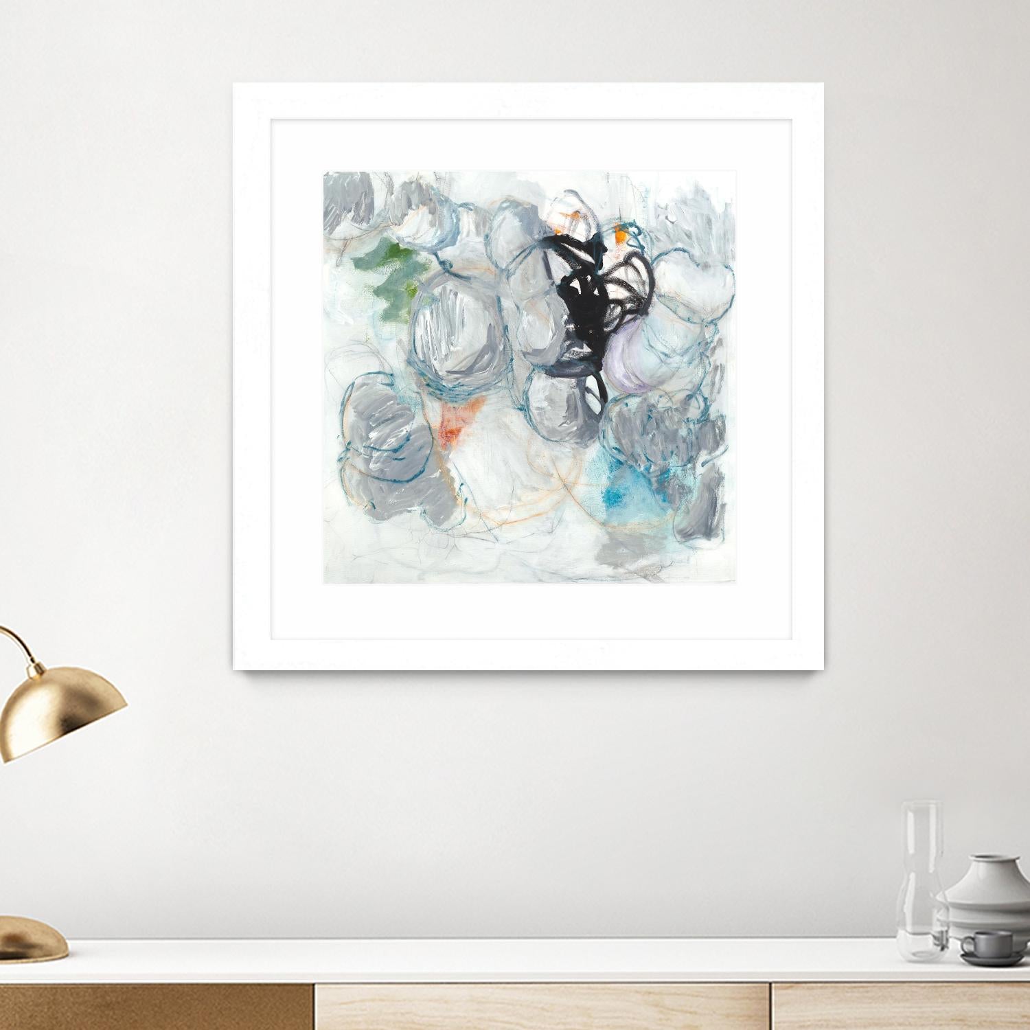 TUMBLE MOMENTUM by JEFF IORILLO on GIANT ART - blue abstract abstract