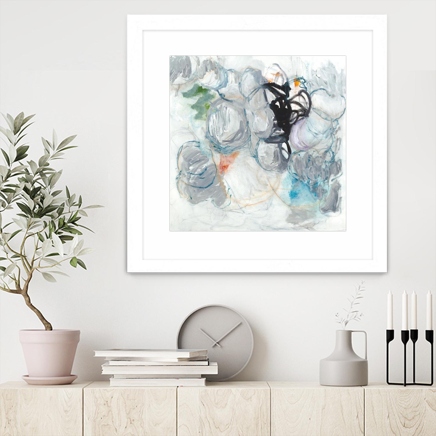 TUMBLE MOMENTUM by JEFF IORILLO on GIANT ART - blue abstract abstract