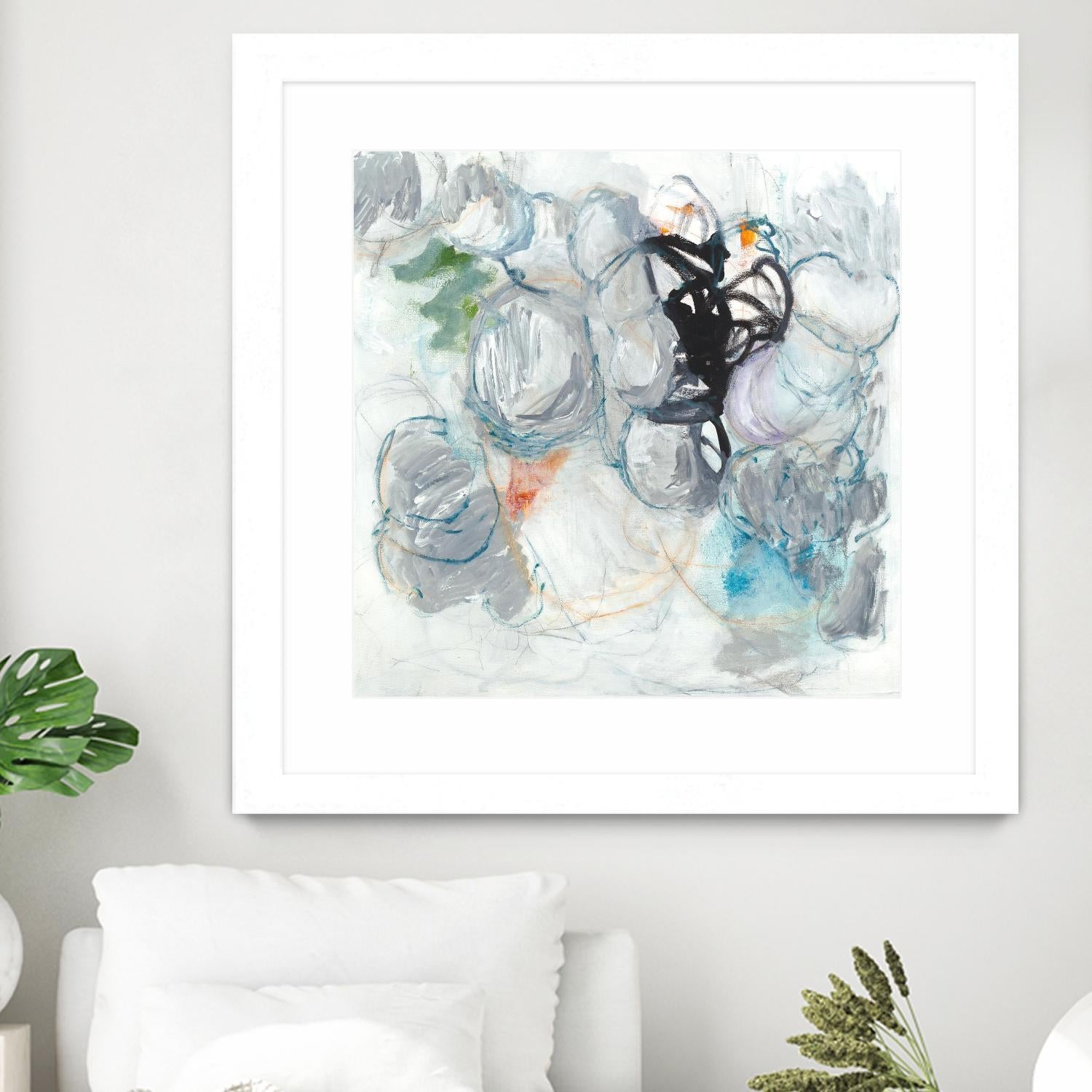 TUMBLE MOMENTUM by JEFF IORILLO on GIANT ART - blue abstract abstract