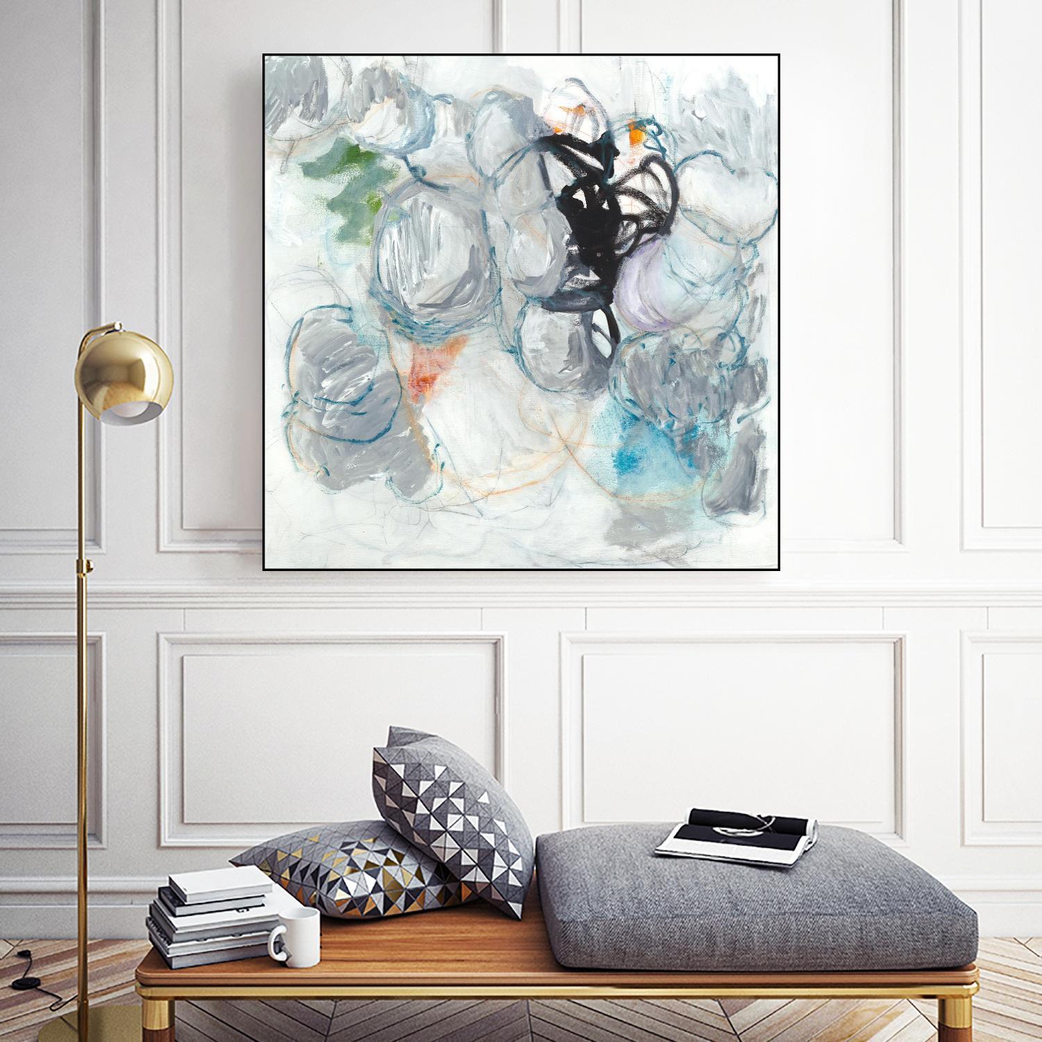 TUMBLE MOMENTUM by JEFF IORILLO on GIANT ART - blue abstract abstract