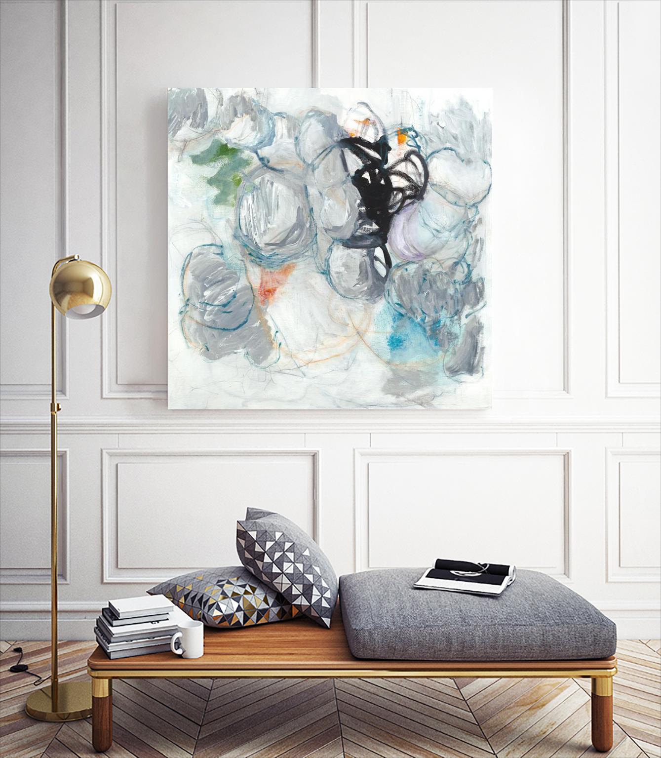 TUMBLE MOMENTUM by JEFF IORILLO on GIANT ART - blue abstract abstract