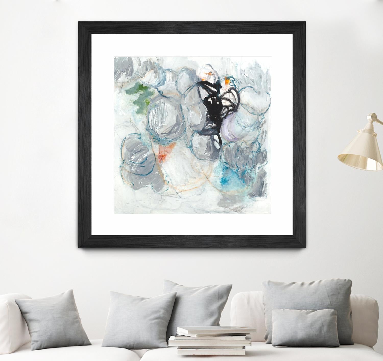 TUMBLE MOMENTUM by JEFF IORILLO on GIANT ART - blue abstract abstract