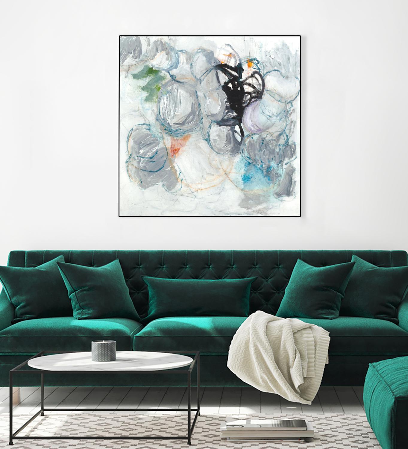 TUMBLE MOMENTUM by JEFF IORILLO on GIANT ART - blue abstract abstract