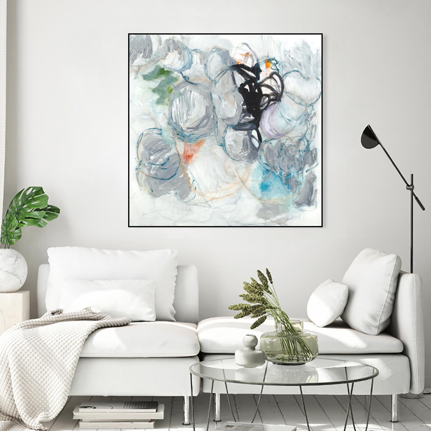 TUMBLE MOMENTUM by JEFF IORILLO on GIANT ART - blue abstract abstract