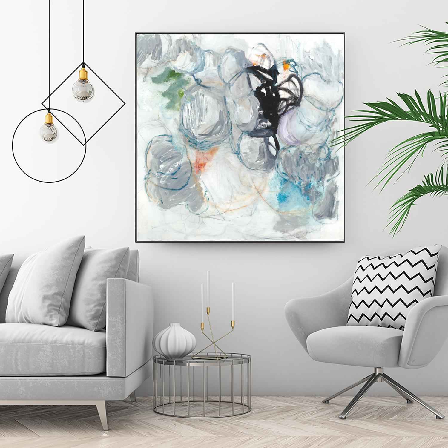 TUMBLE MOMENTUM by JEFF IORILLO on GIANT ART - blue abstract abstract