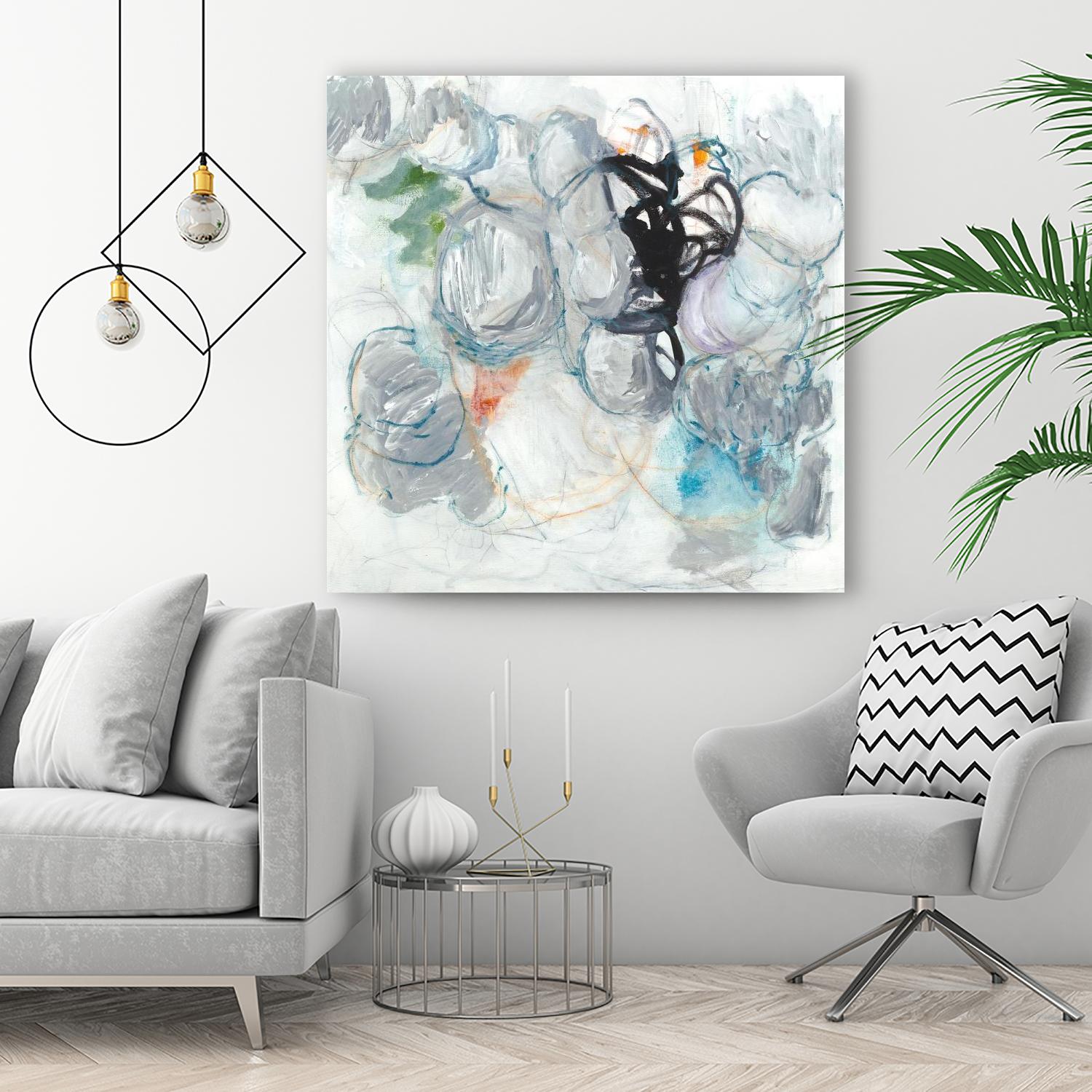 TUMBLE MOMENTUM by JEFF IORILLO on GIANT ART - blue abstract abstract