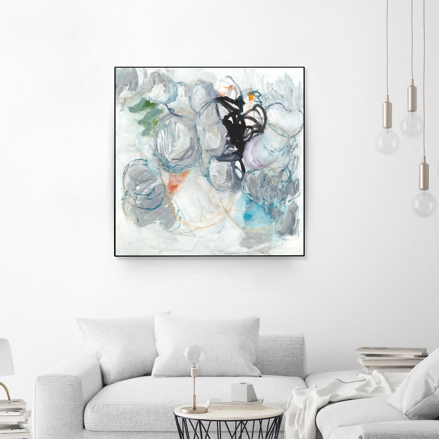 TUMBLE MOMENTUM by JEFF IORILLO on GIANT ART - blue abstract abstract