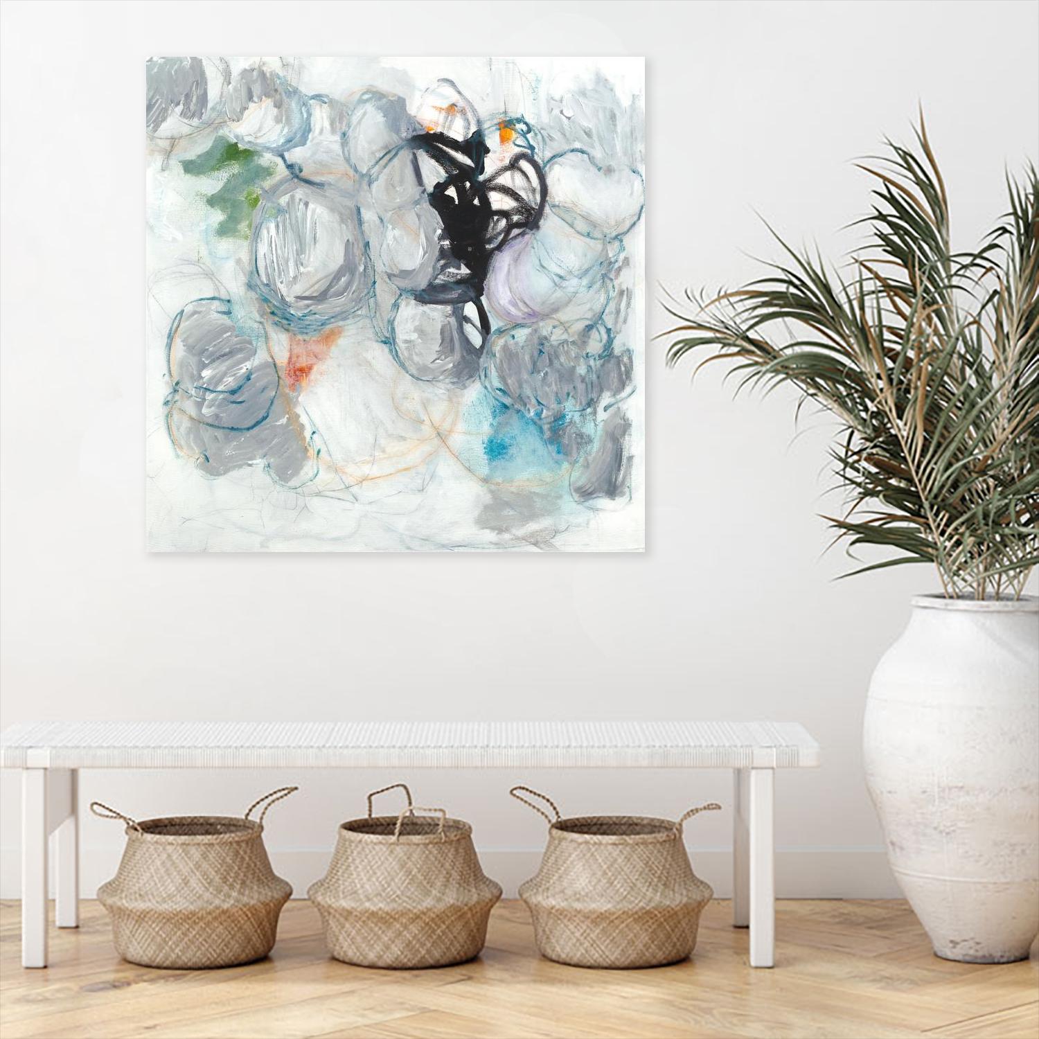 TUMBLE MOMENTUM by JEFF IORILLO on GIANT ART - blue abstract abstract