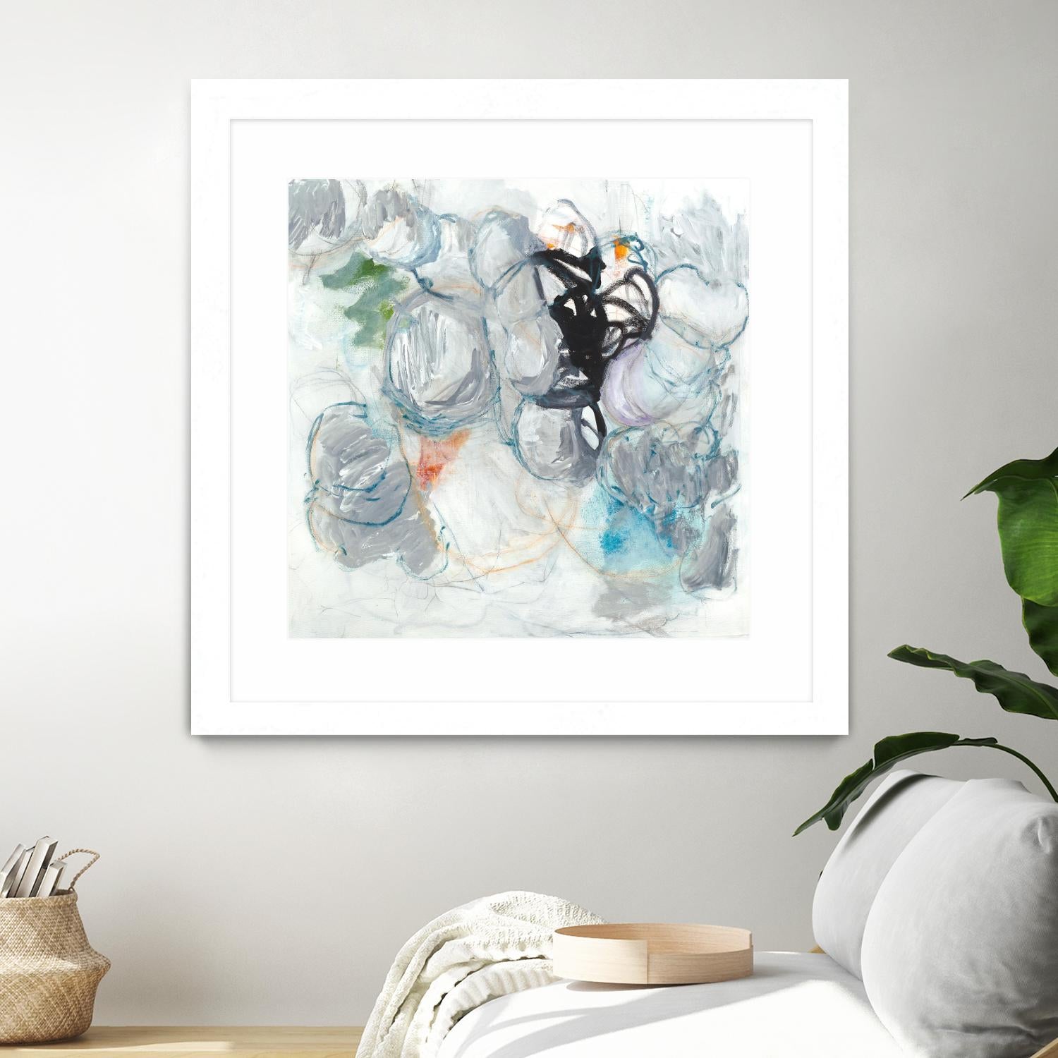 TUMBLE MOMENTUM by JEFF IORILLO on GIANT ART - blue abstract abstract