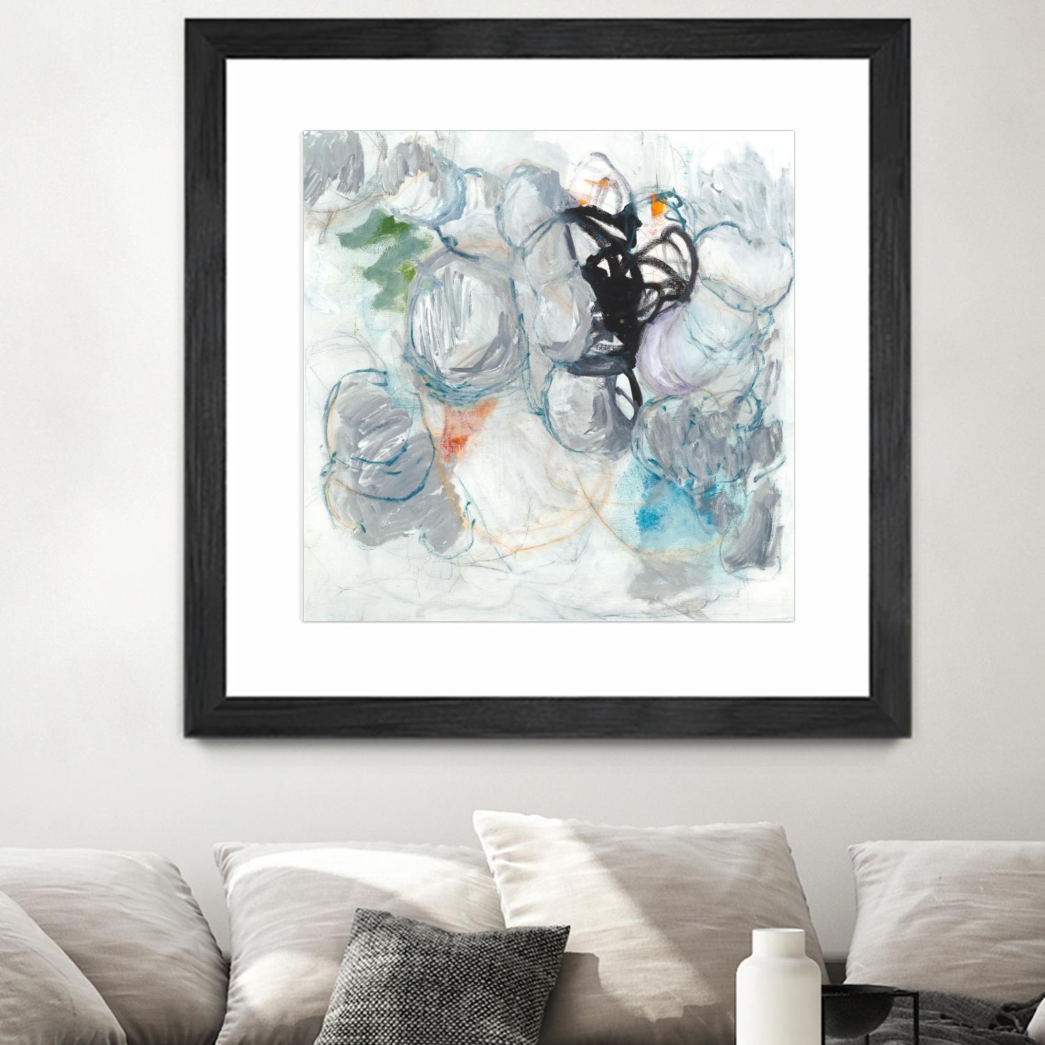 TUMBLE MOMENTUM by JEFF IORILLO on GIANT ART - blue abstract abstract
