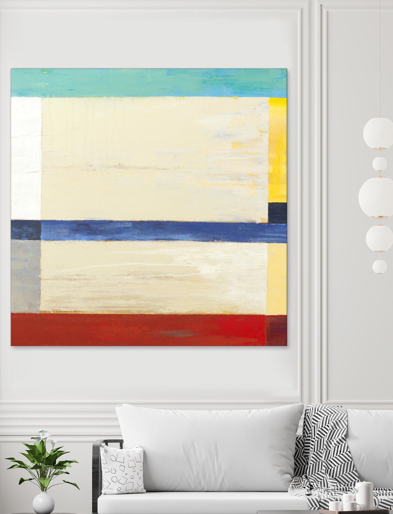 Retro Spectrum I by Liz Jardine on GIANT ART - red abstract