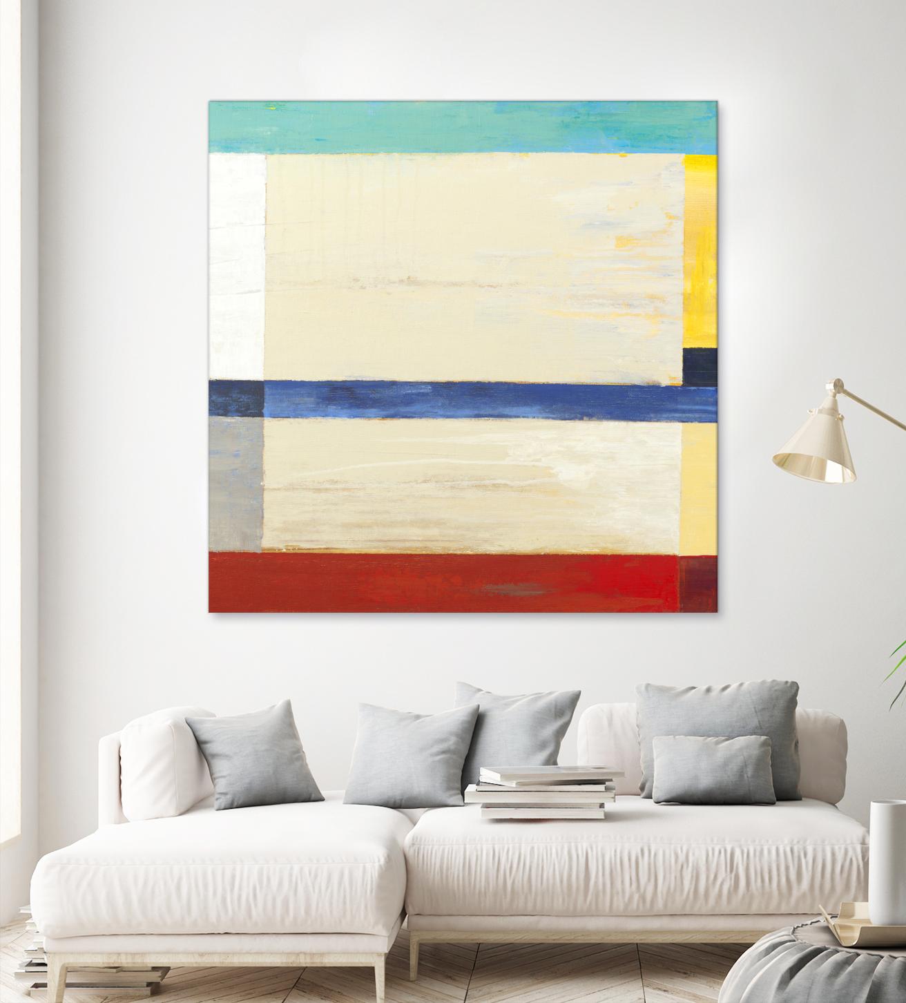 Retro Spectrum I by Liz Jardine on GIANT ART - red abstract