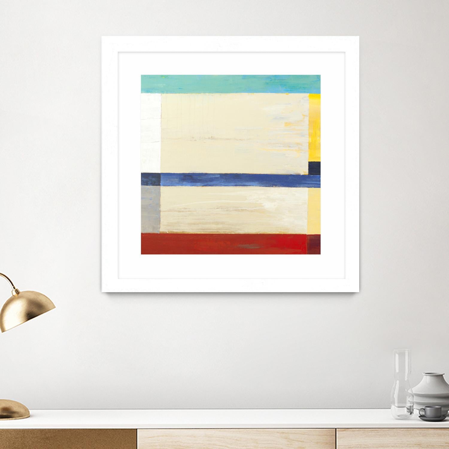 Retro Spectrum I by Liz Jardine on GIANT ART - red abstract