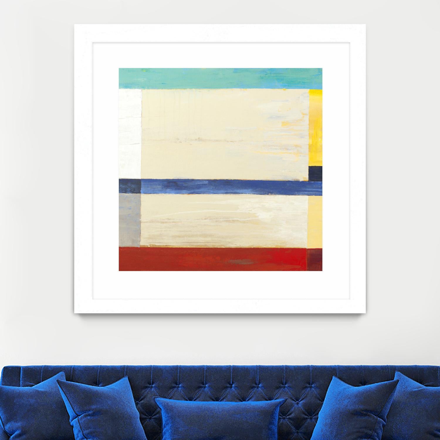 Retro Spectrum I by Liz Jardine on GIANT ART - red abstract