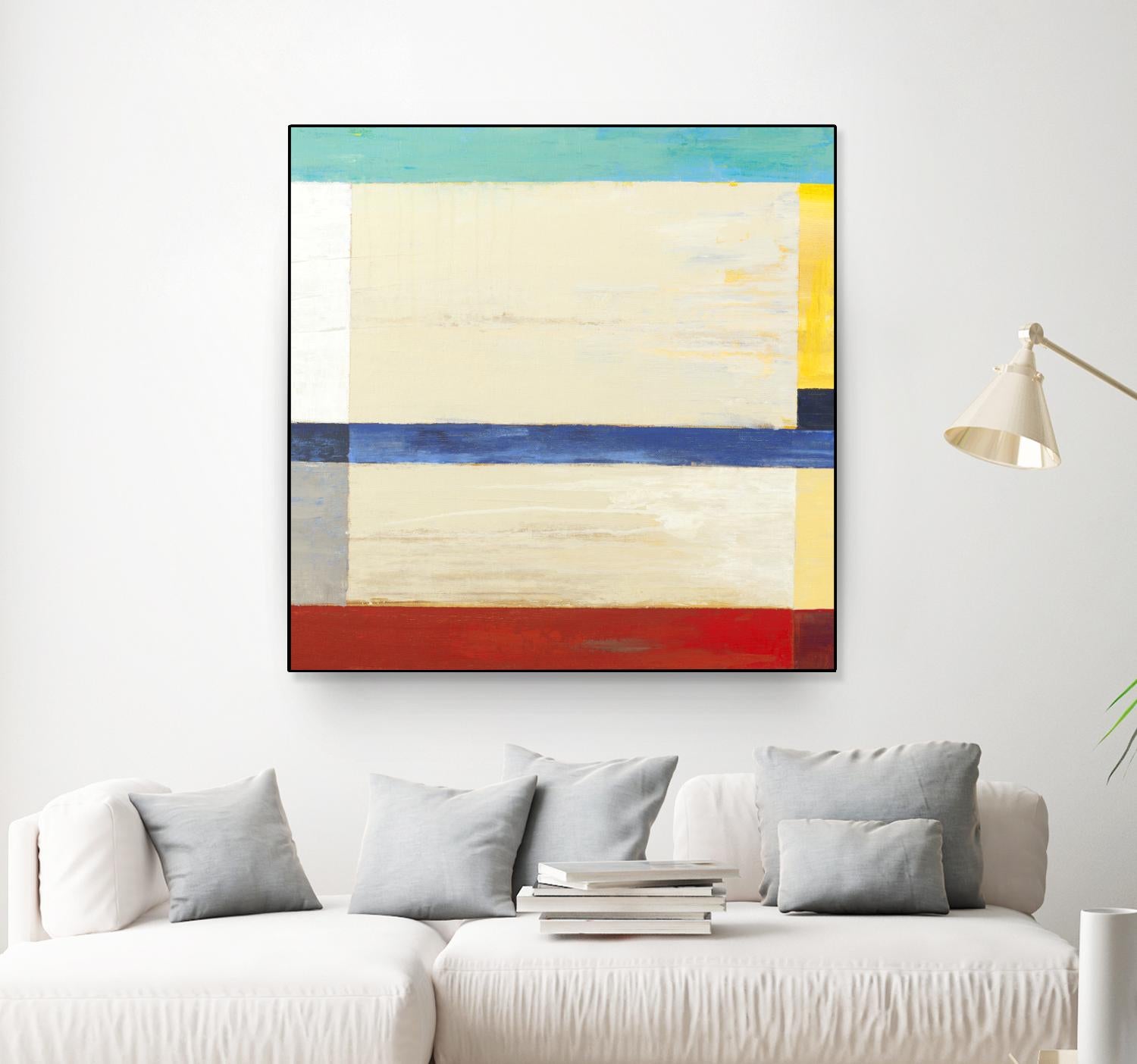 Retro Spectrum I by Liz Jardine on GIANT ART - red abstract