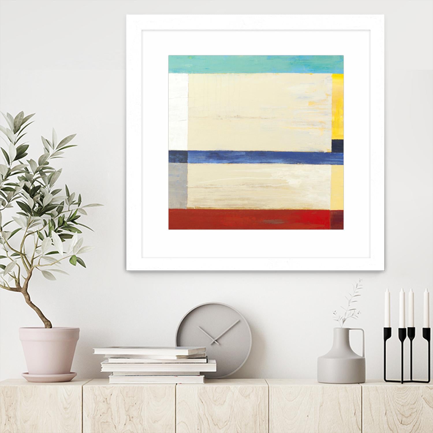 Retro Spectrum I by Liz Jardine on GIANT ART - red abstract