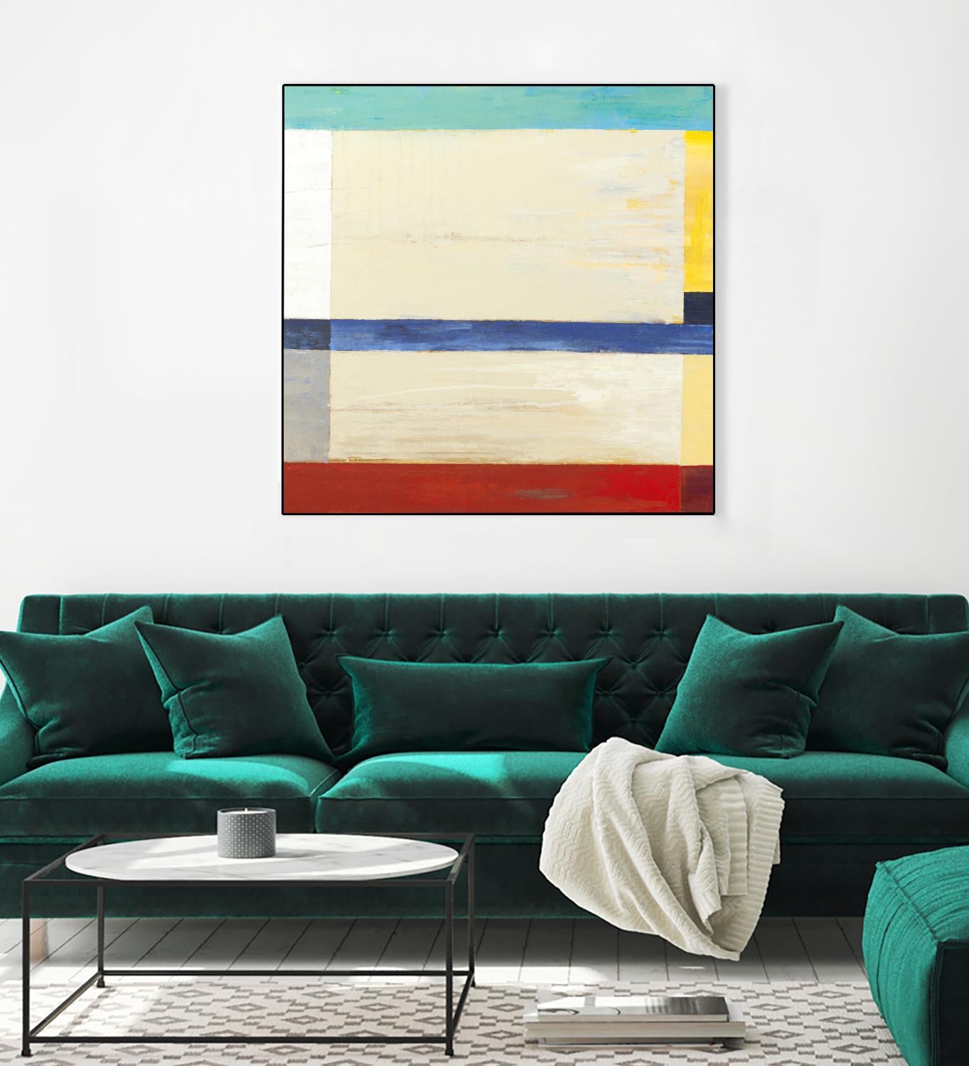 Retro Spectrum I by Liz Jardine on GIANT ART - red abstract
