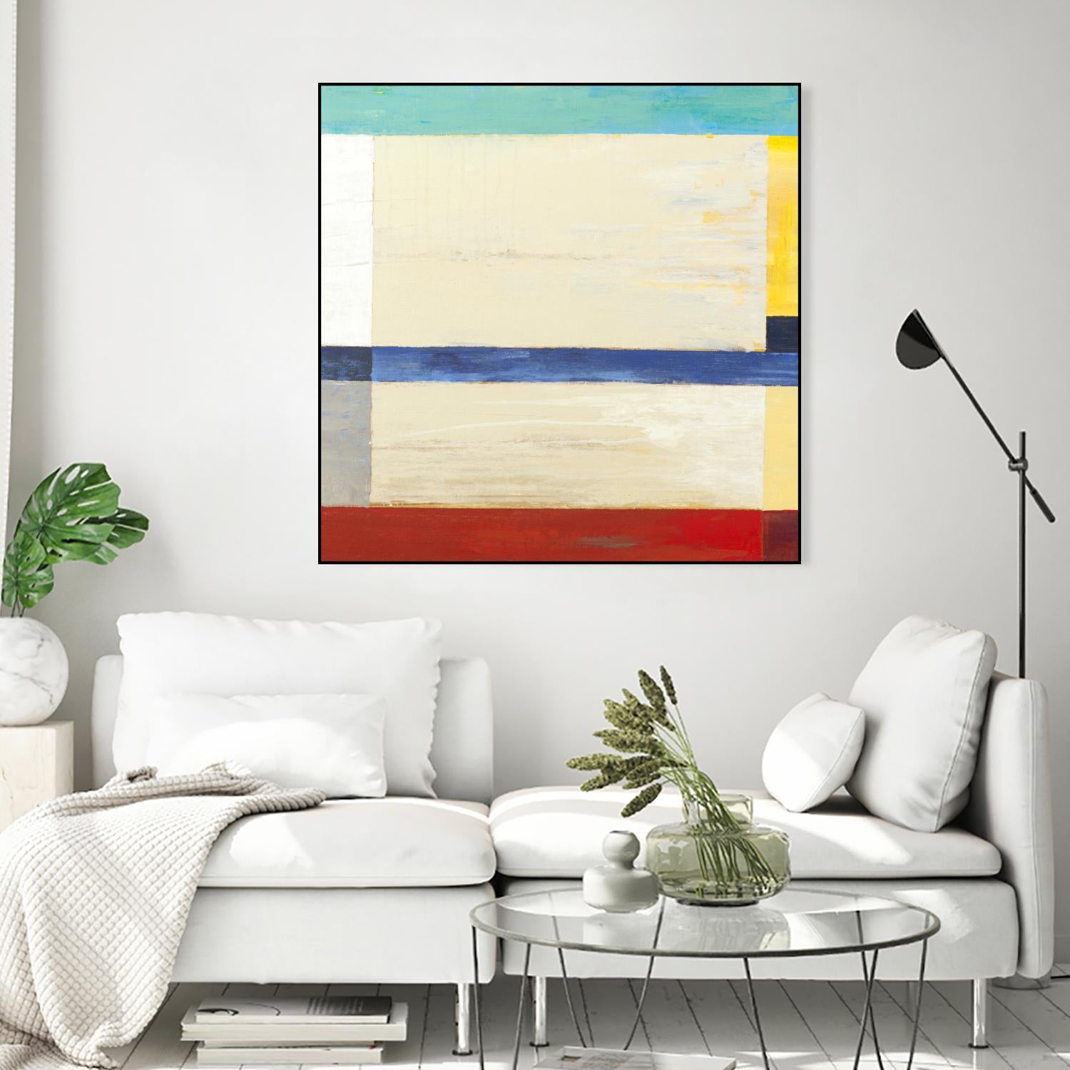 Retro Spectrum I by Liz Jardine on GIANT ART - red abstract