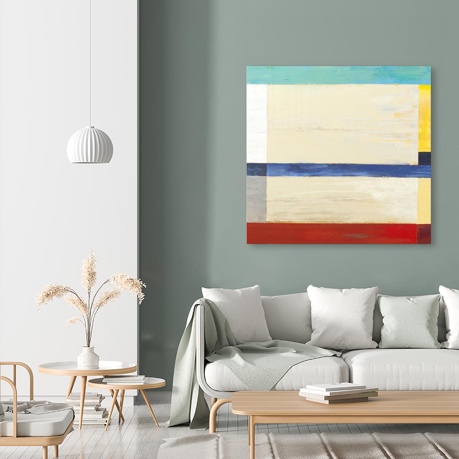 Retro Spectrum I by Liz Jardine on GIANT ART - red abstract