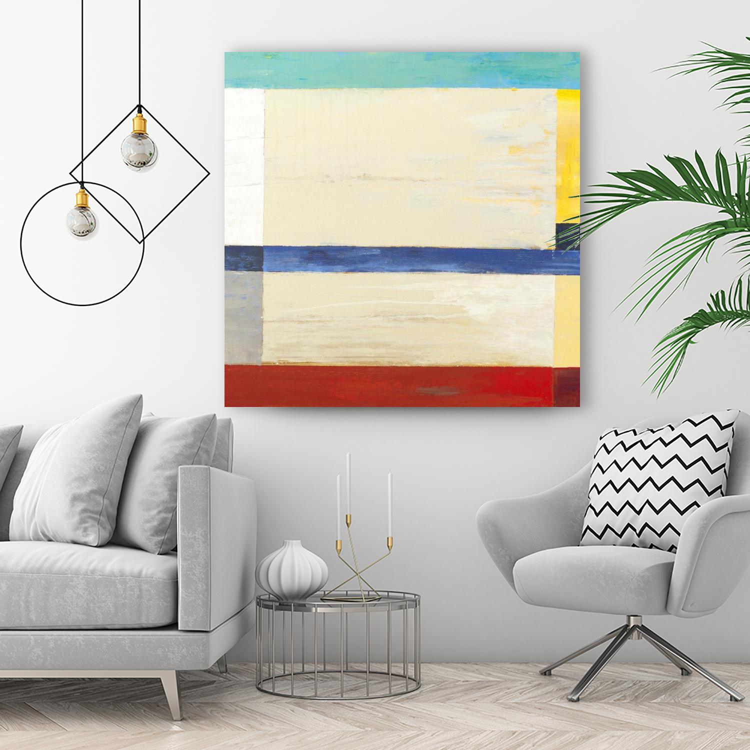 Retro Spectrum I by Liz Jardine on GIANT ART - red abstract