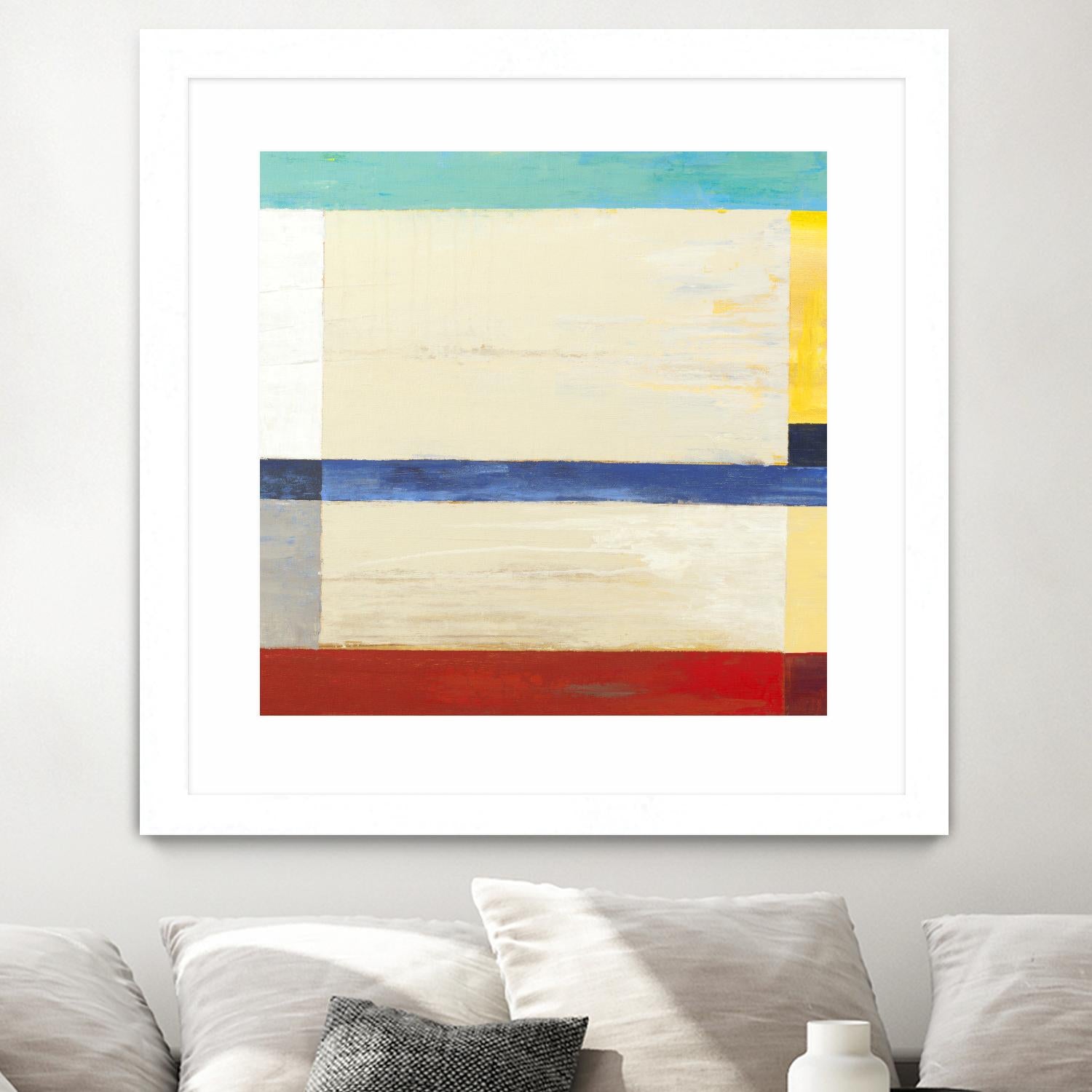 Retro Spectrum I by Liz Jardine on GIANT ART - red abstract