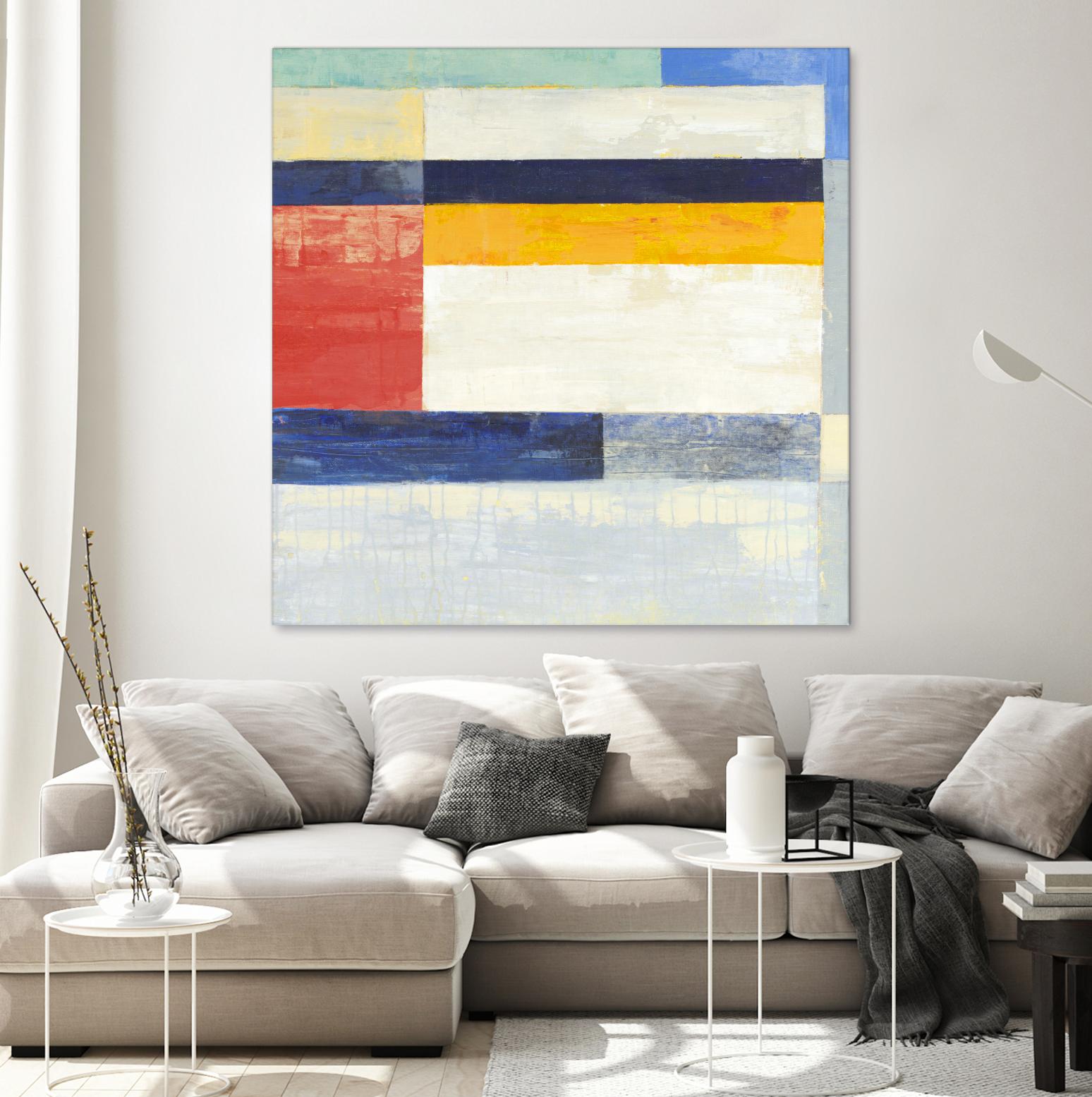 Retro Spectrum II by Liz Jardine on GIANT ART - white abstract
