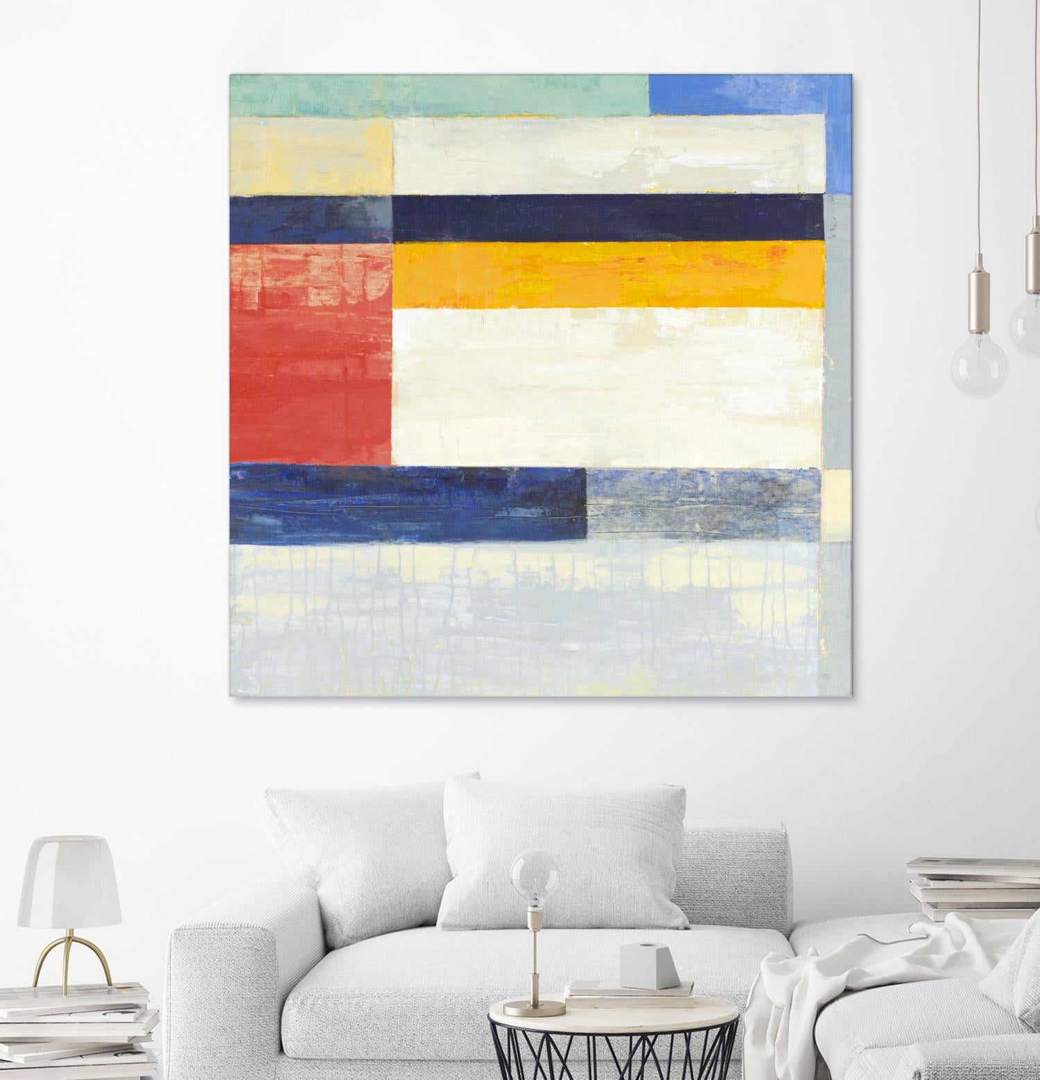 Retro Spectrum II by Liz Jardine on GIANT ART - white abstract