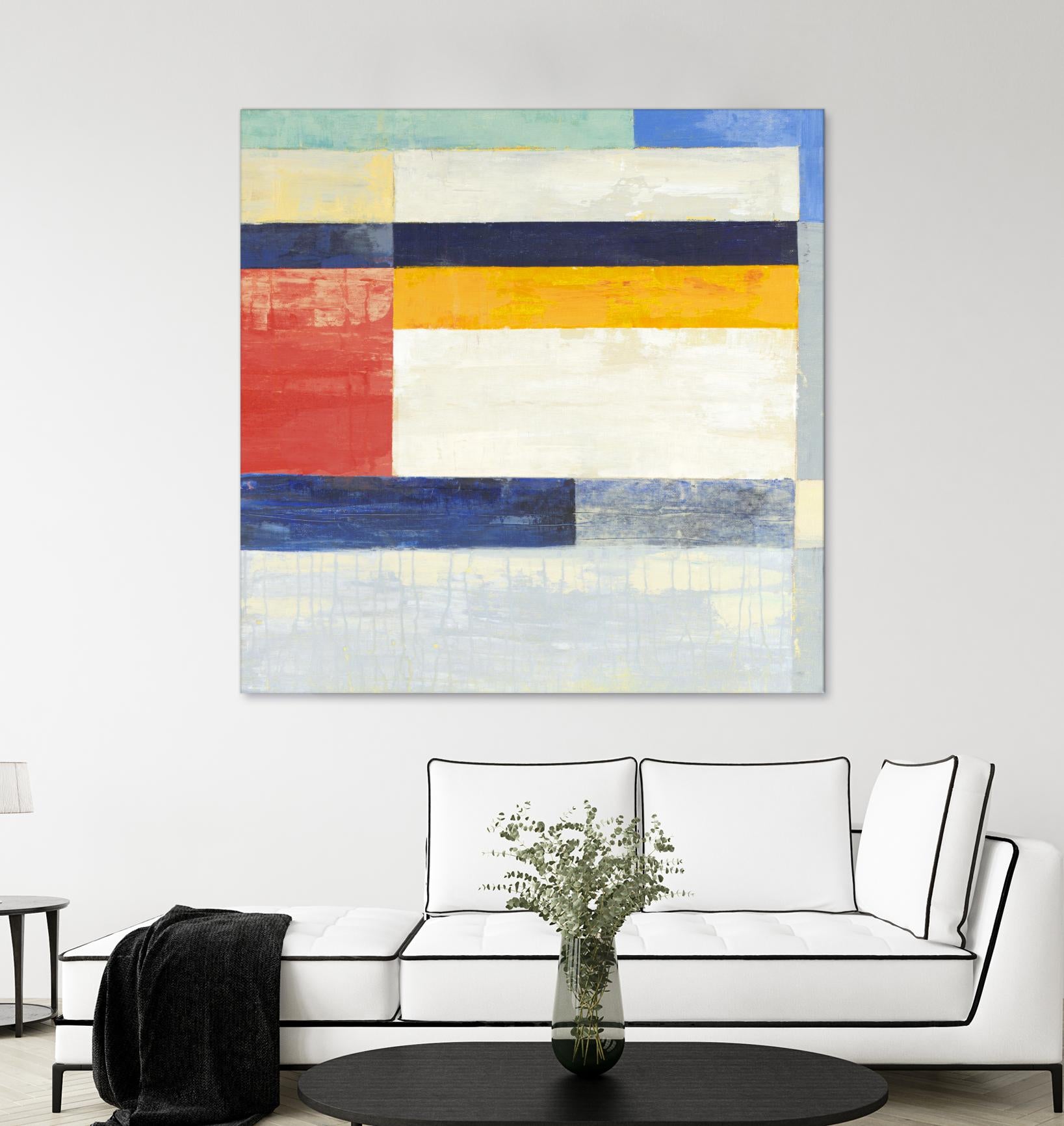 Retro Spectrum II by Liz Jardine on GIANT ART - white abstract