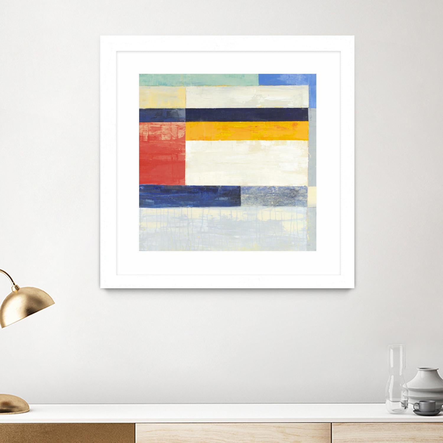 Retro Spectrum II by Liz Jardine on GIANT ART - white abstract