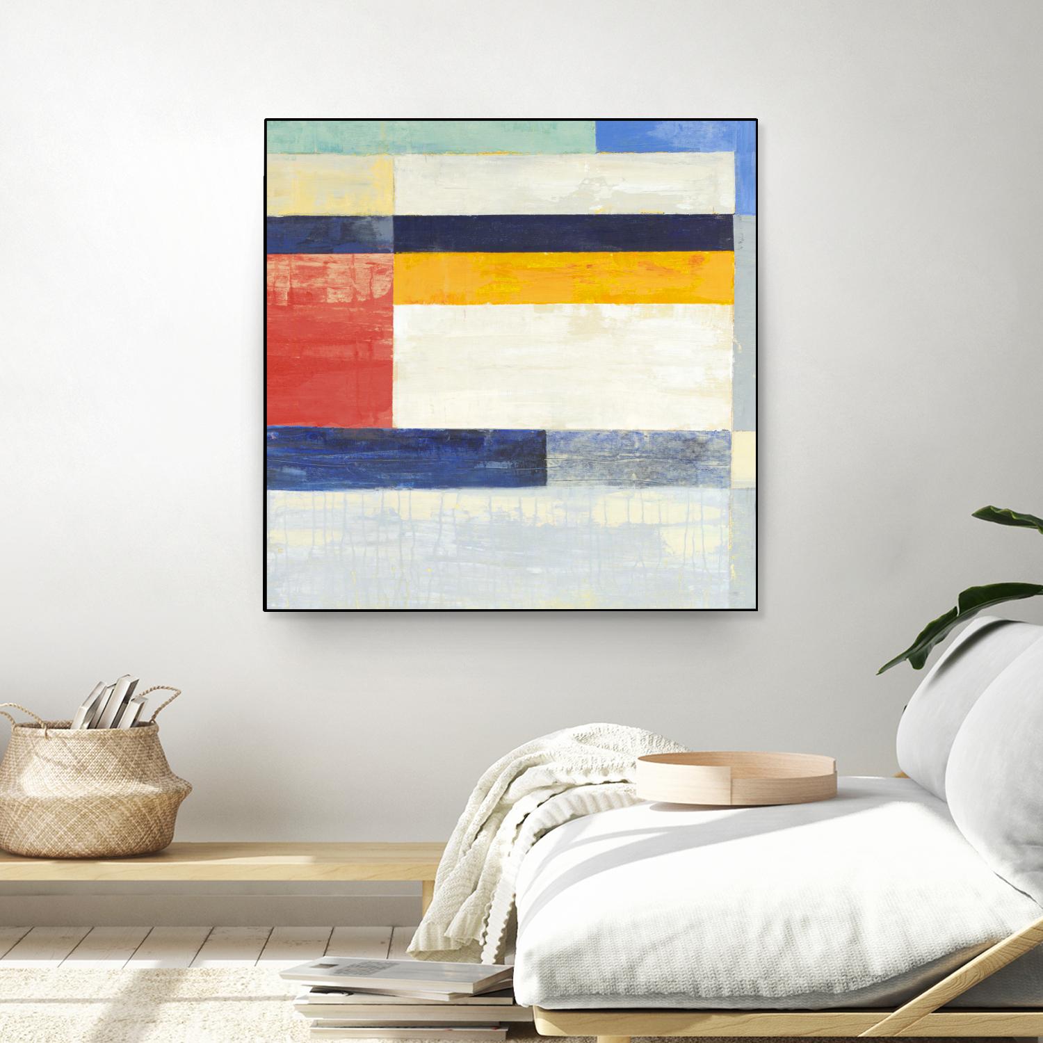 Retro Spectrum II by Liz Jardine on GIANT ART - white abstract
