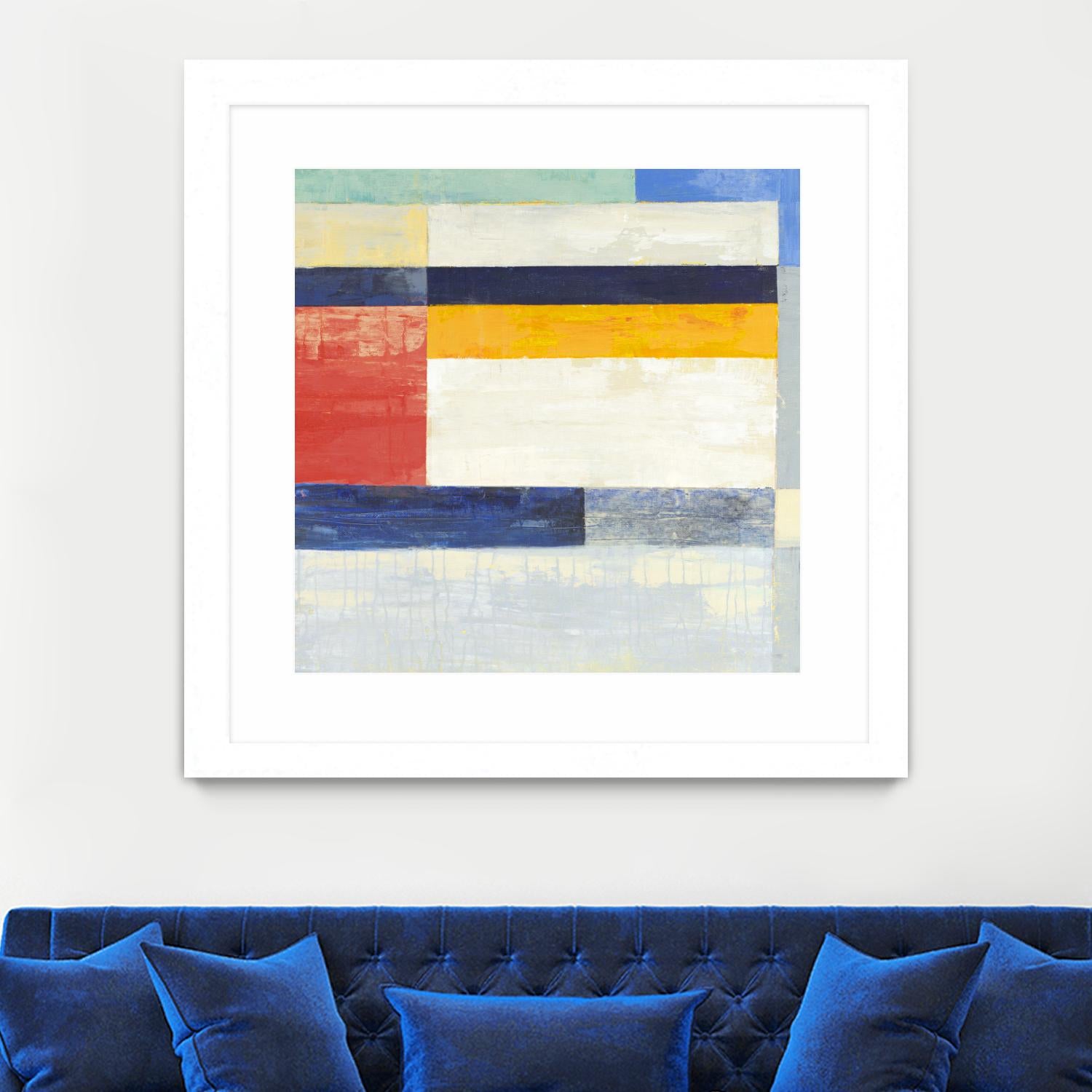 Retro Spectrum II by Liz Jardine on GIANT ART - white abstract