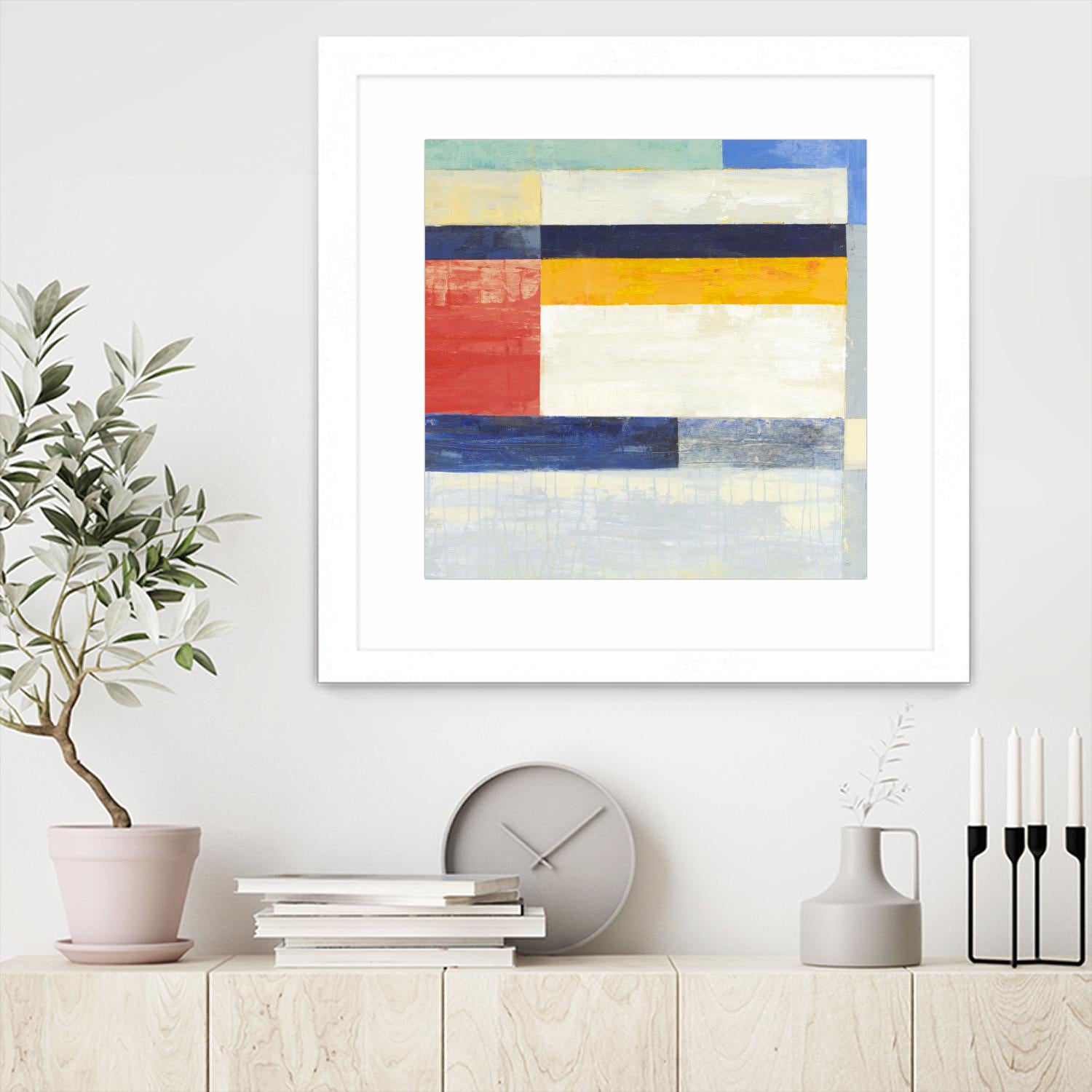 Retro Spectrum II by Liz Jardine on GIANT ART - white abstract