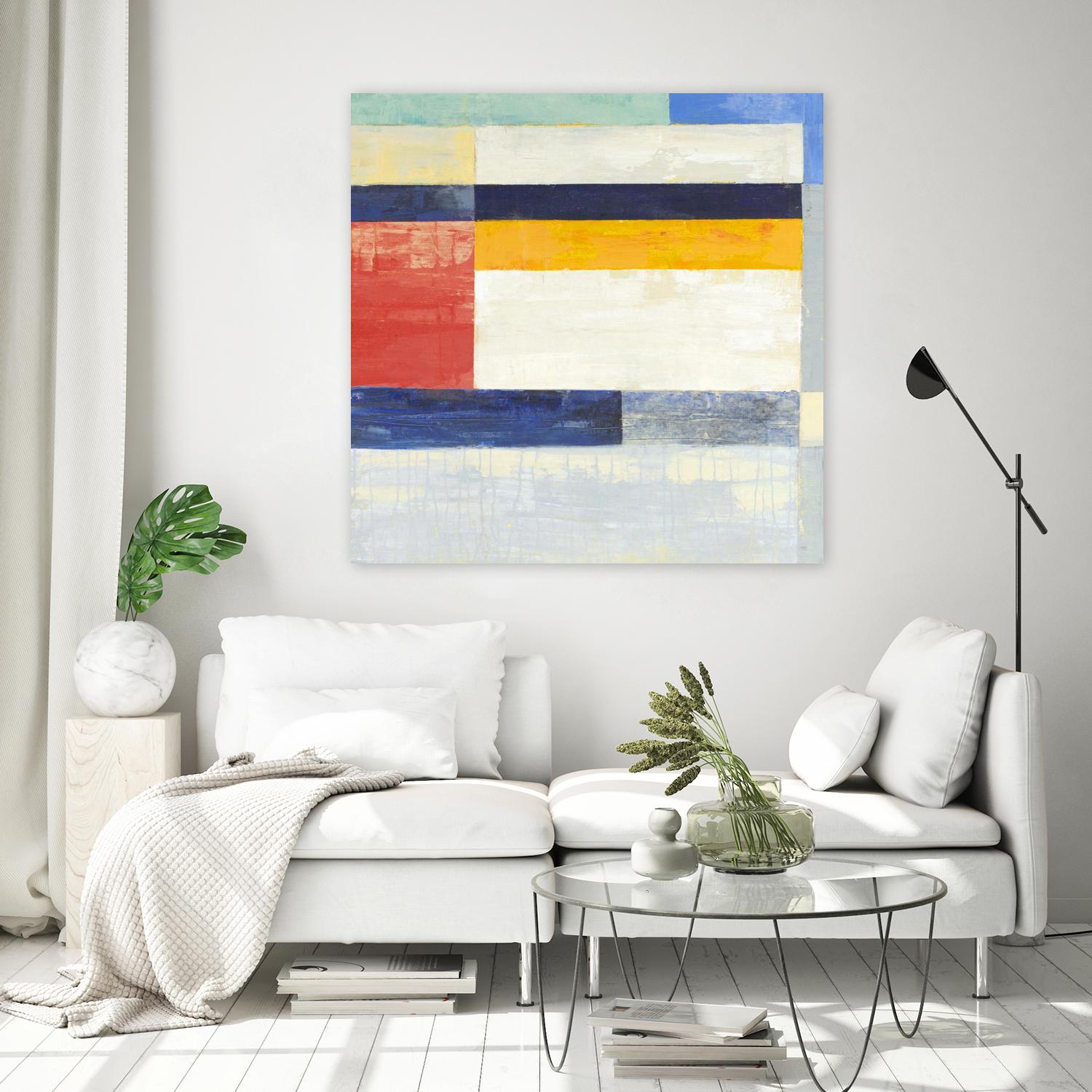 Retro Spectrum II by Liz Jardine on GIANT ART - white abstract
