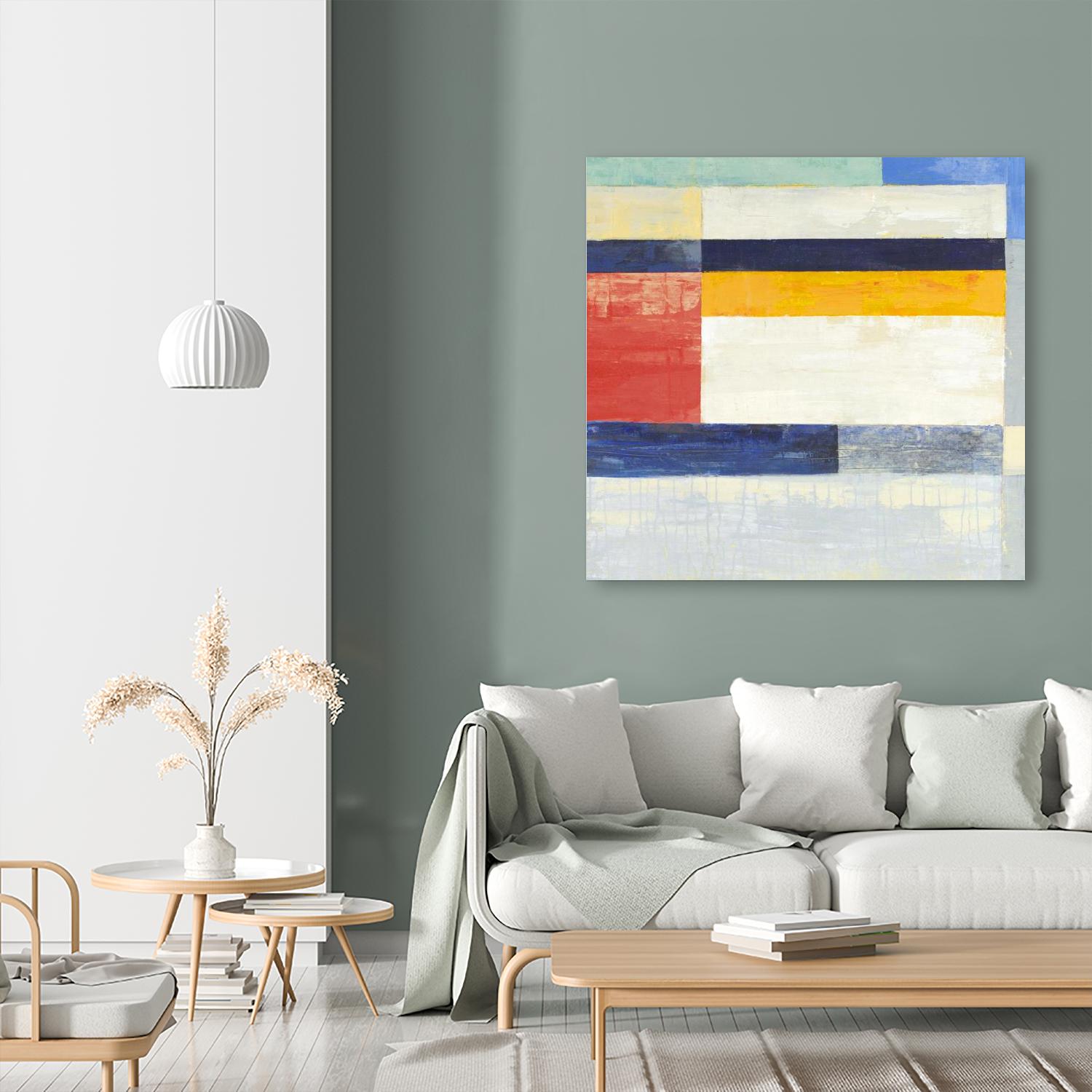 Retro Spectrum II by Liz Jardine on GIANT ART - white abstract