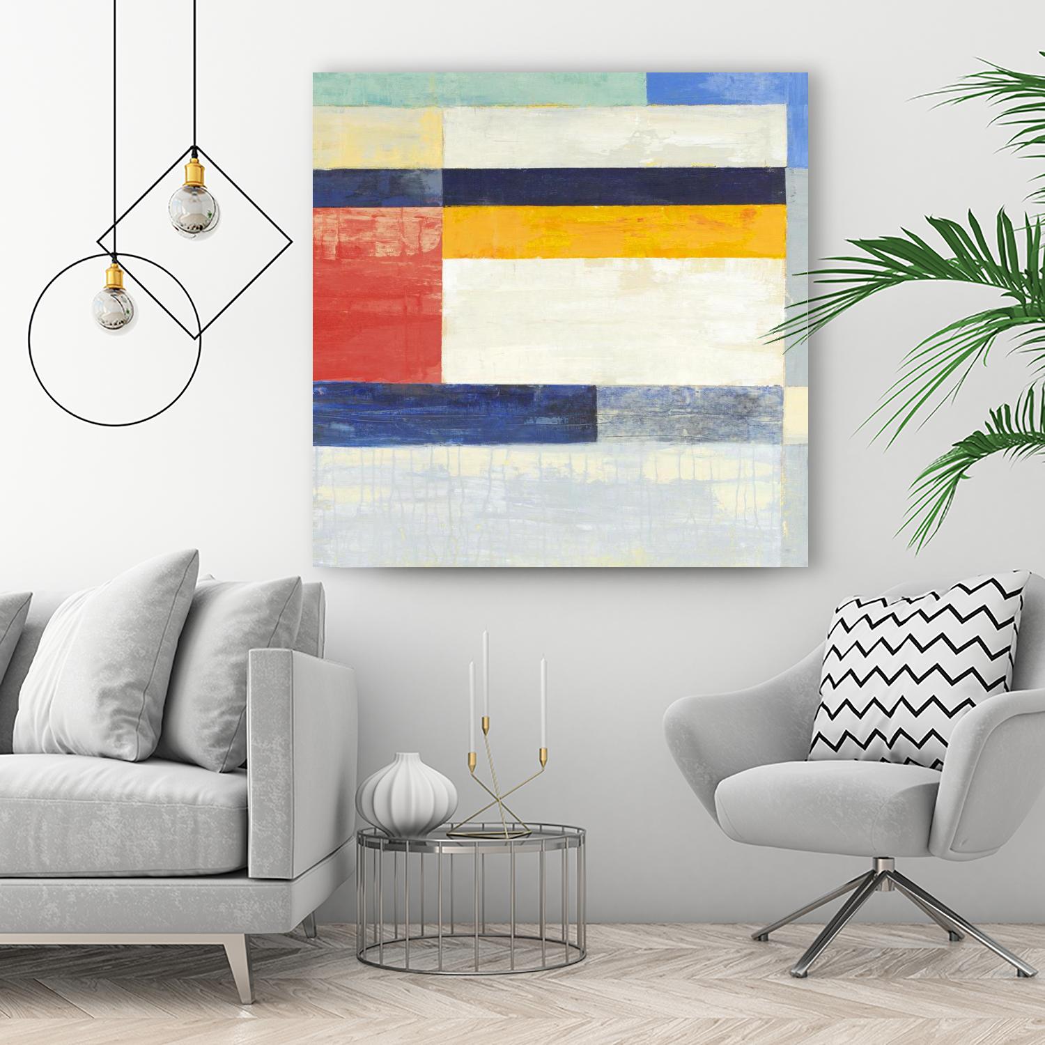 Retro Spectrum II by Liz Jardine on GIANT ART - white abstract