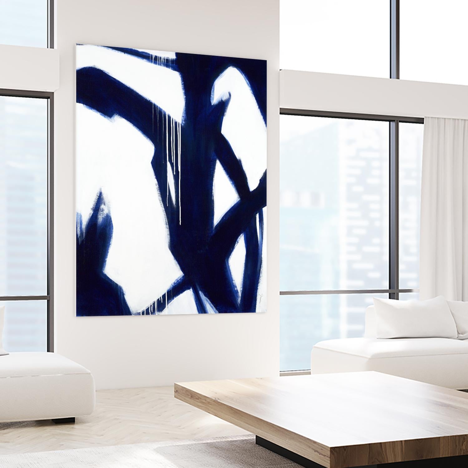 True Blue by Liz Jardine on GIANT ART - white contemporary