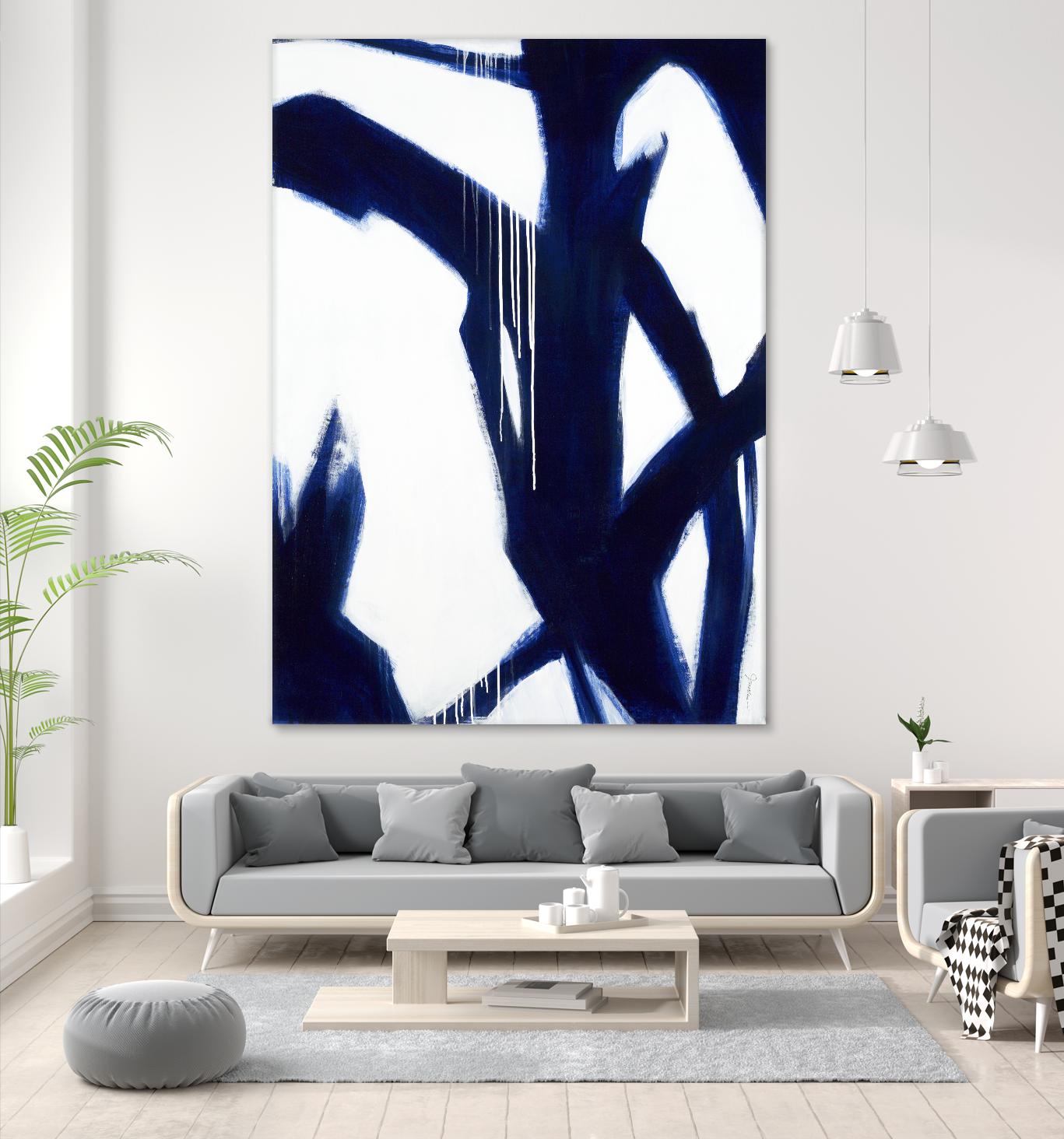 True Blue by Liz Jardine on GIANT ART - white contemporary