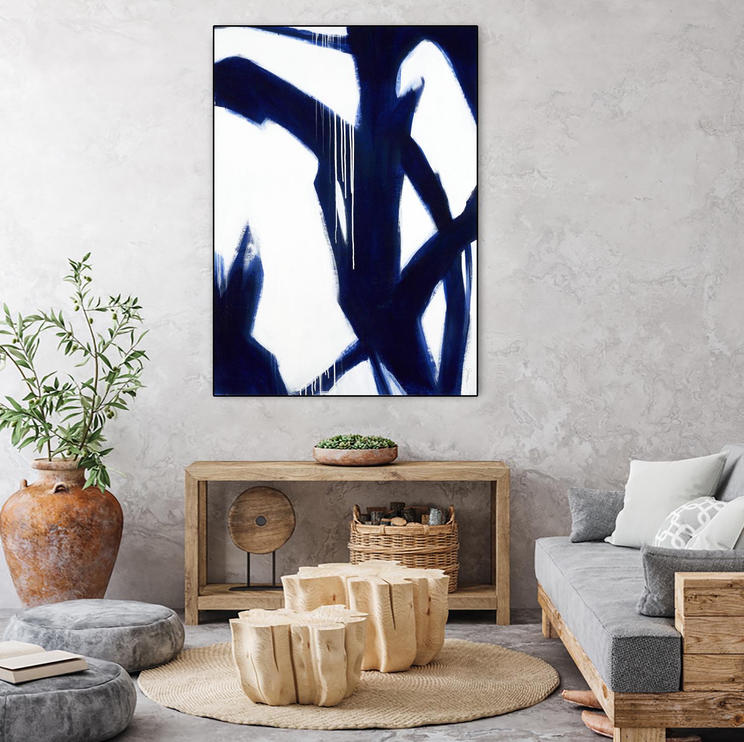 True Blue by Liz Jardine on GIANT ART - white contemporary