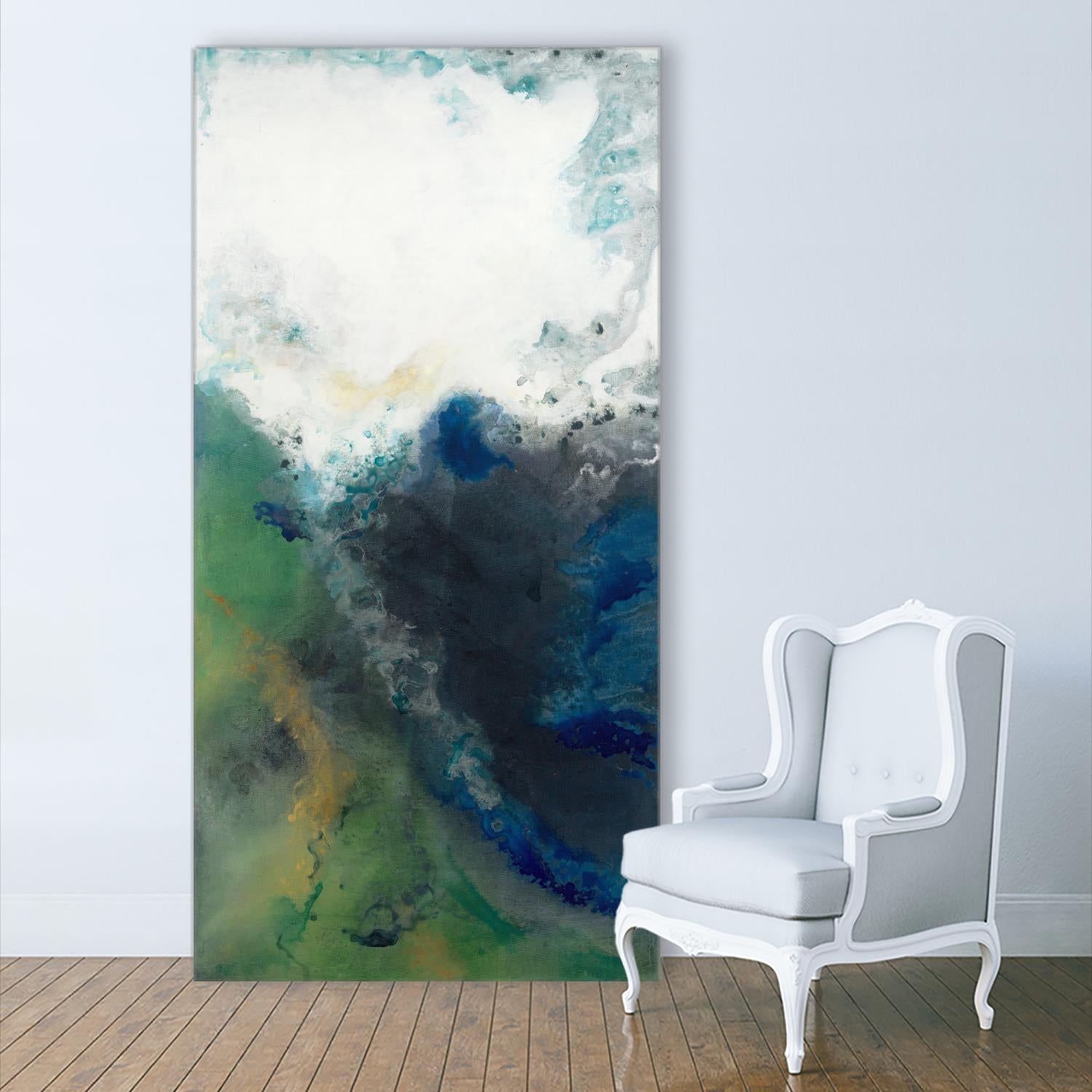 Tidal Wave by Liz Jardine on GIANT ART - white abstract