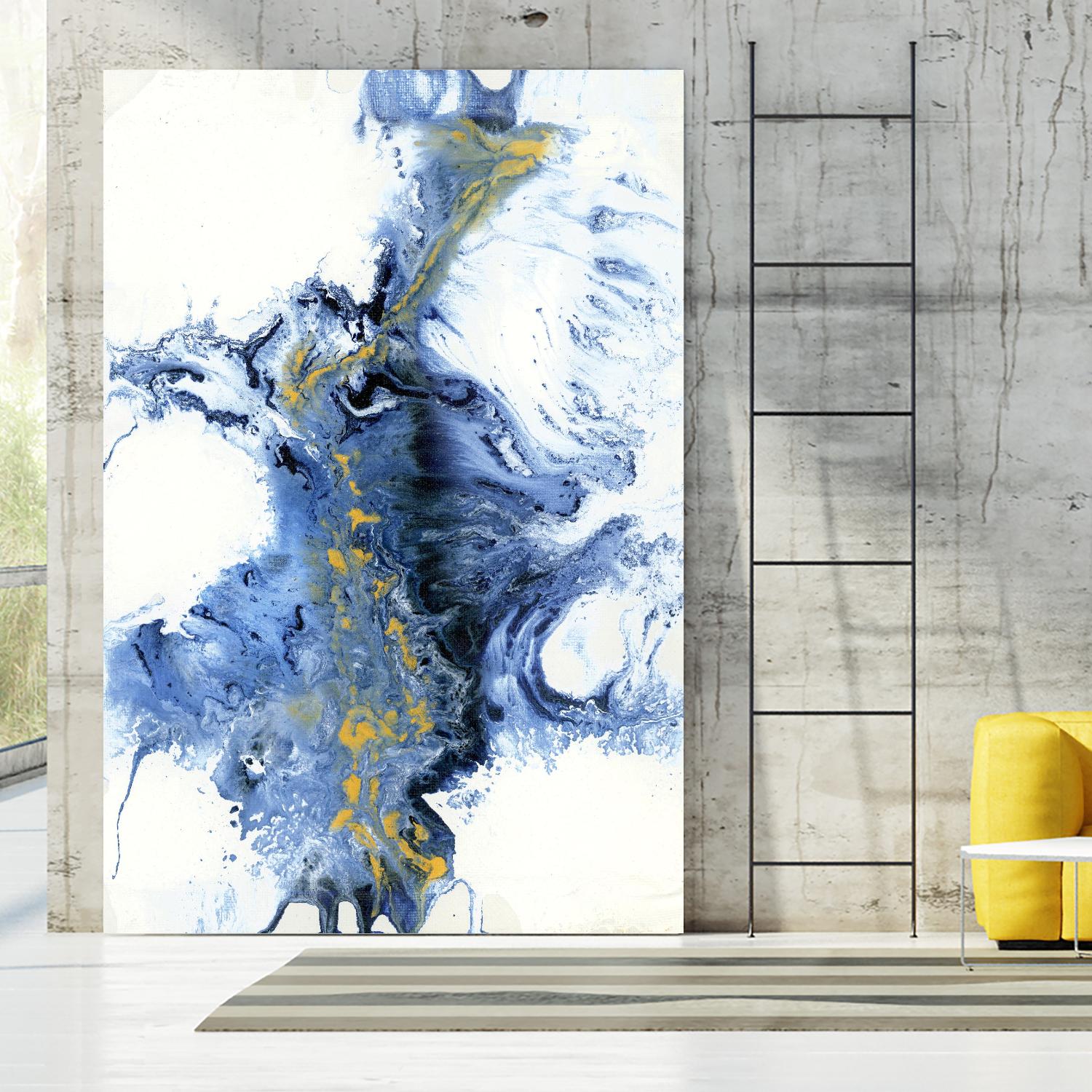 UNTITLEDIV by LIZ Jardine on GIANT ART - blue abstract abstract