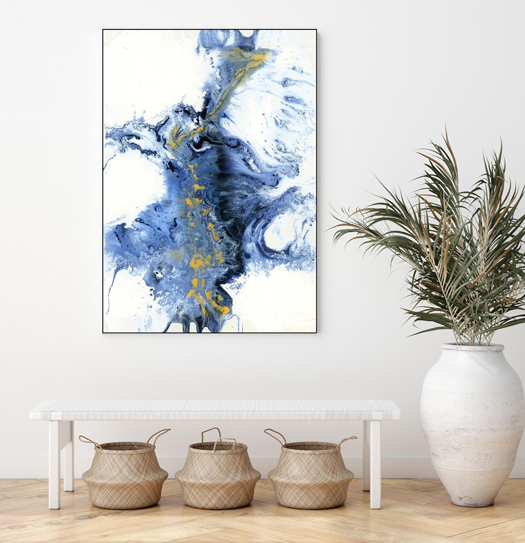 UNTITLEDIV by LIZ Jardine on GIANT ART - blue abstract abstract