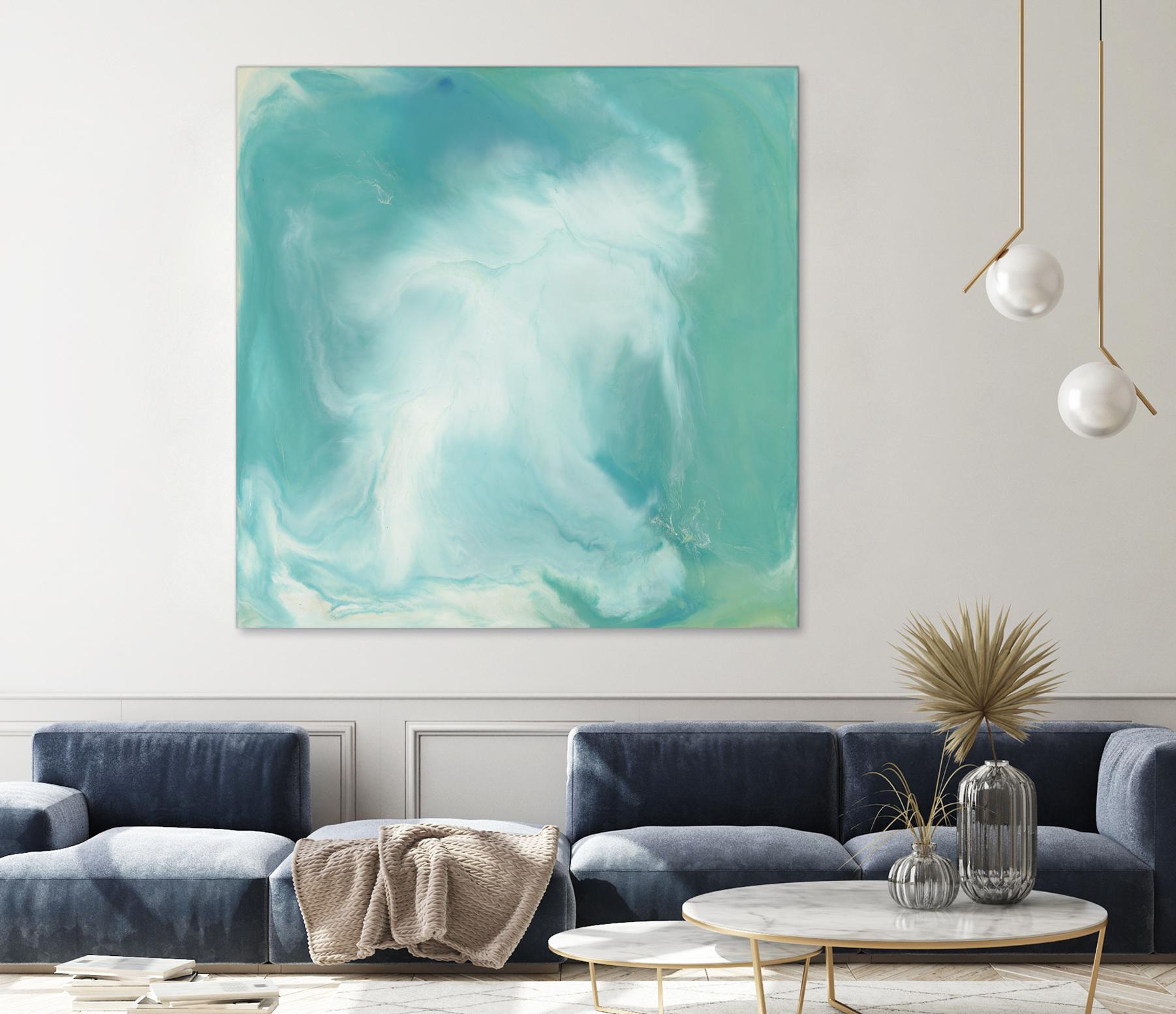 Untitled Seagreen by Corrie LaVelle on GIANT ART - white abstract