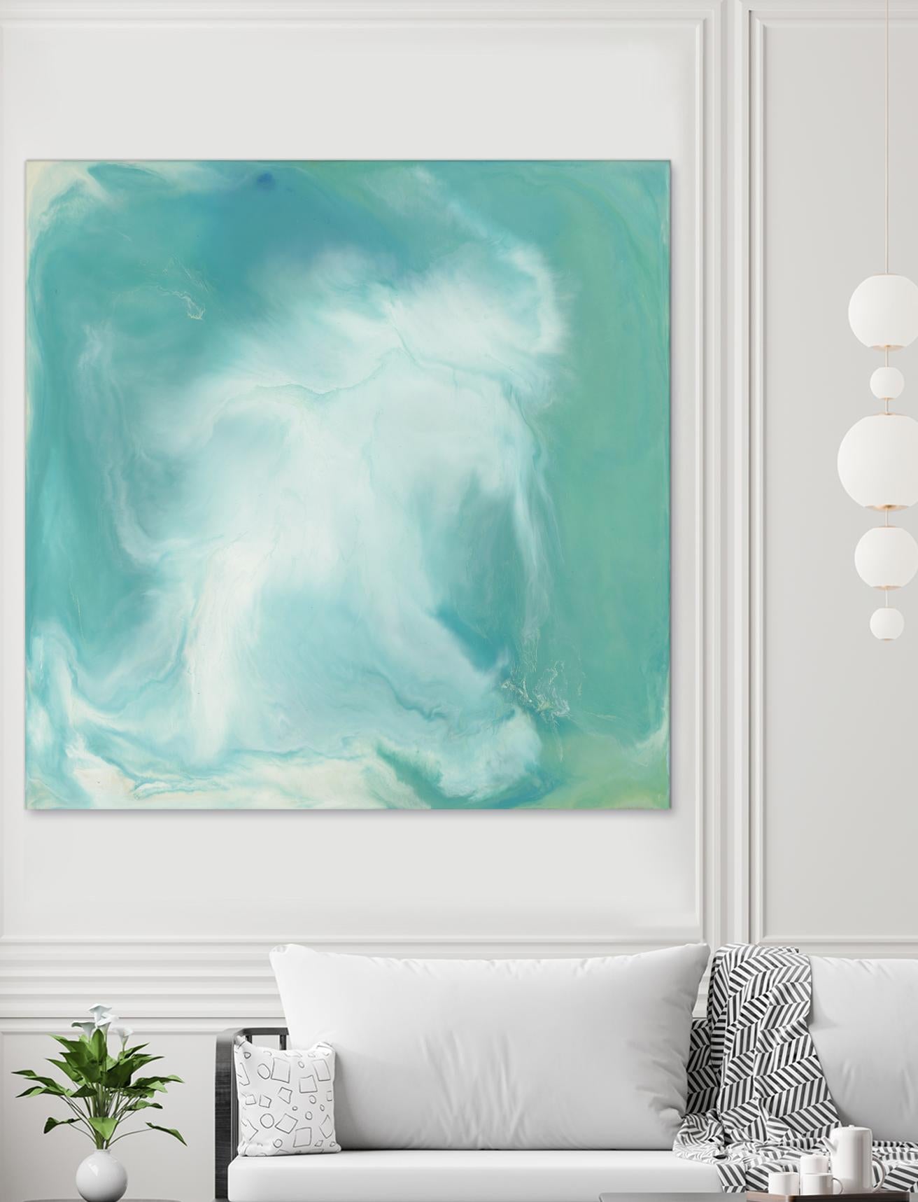 Untitled Seagreen by Corrie LaVelle on GIANT ART - white abstract