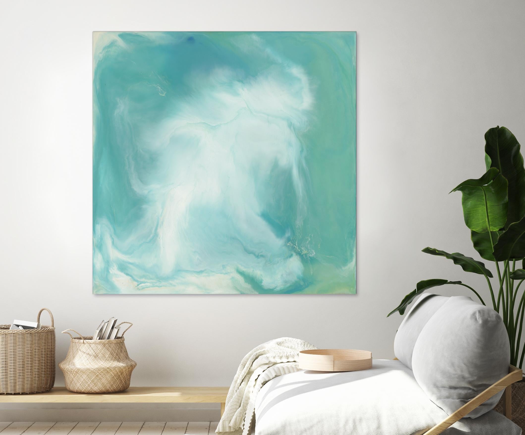 Untitled Seagreen by Corrie LaVelle on GIANT ART - white abstract