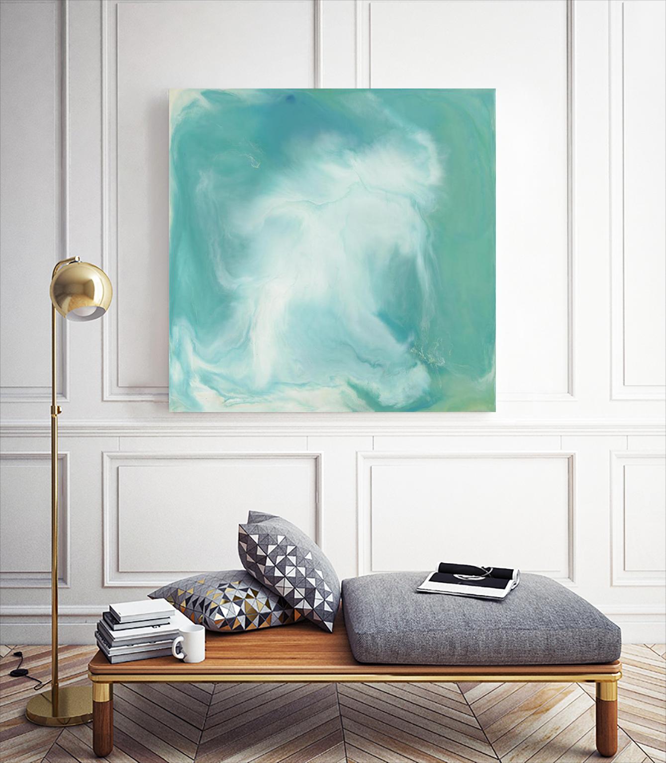 Untitled Seagreen by Corrie LaVelle on GIANT ART - white abstract