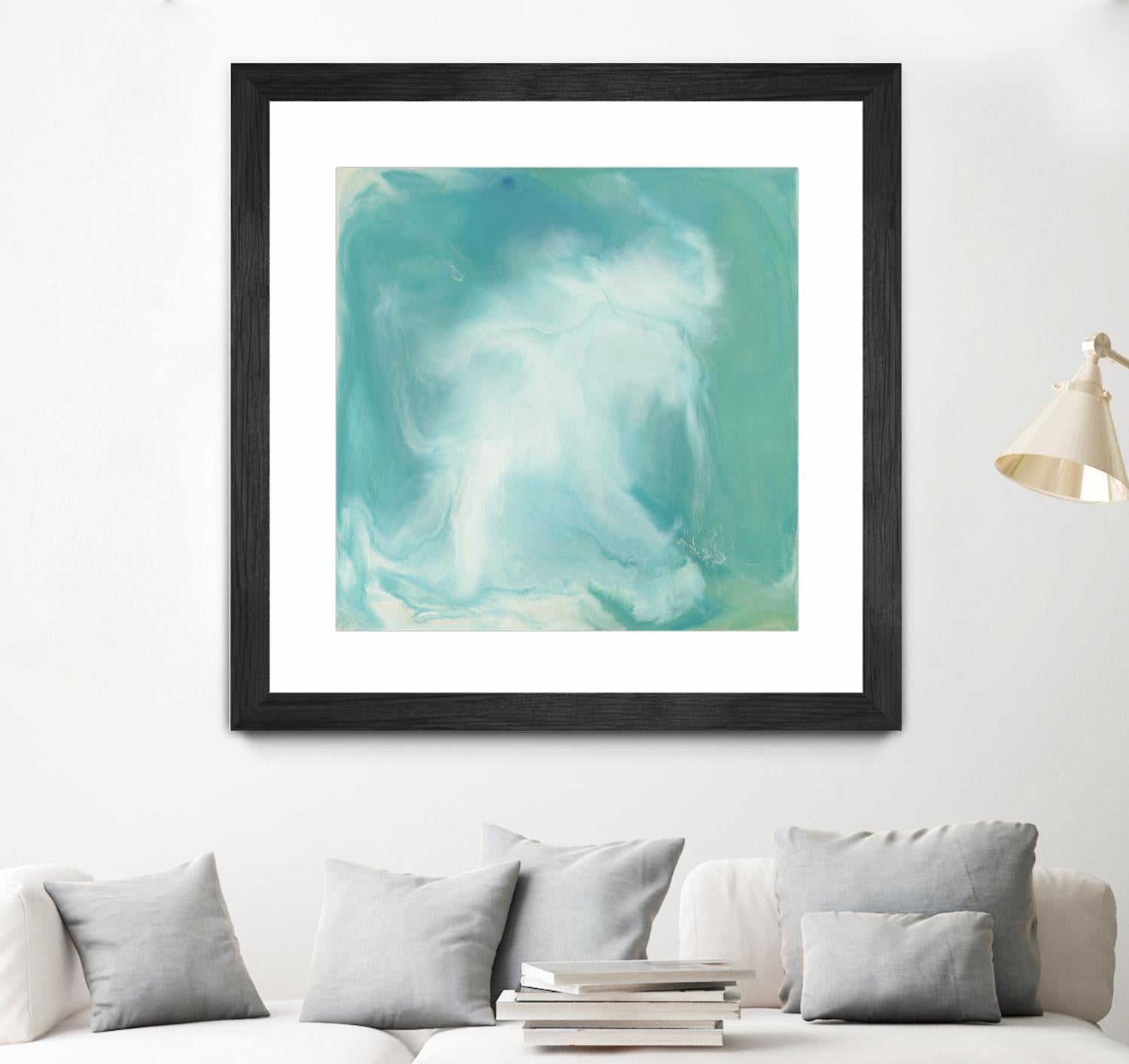 Untitled Seagreen by Corrie LaVelle on GIANT ART - white abstract