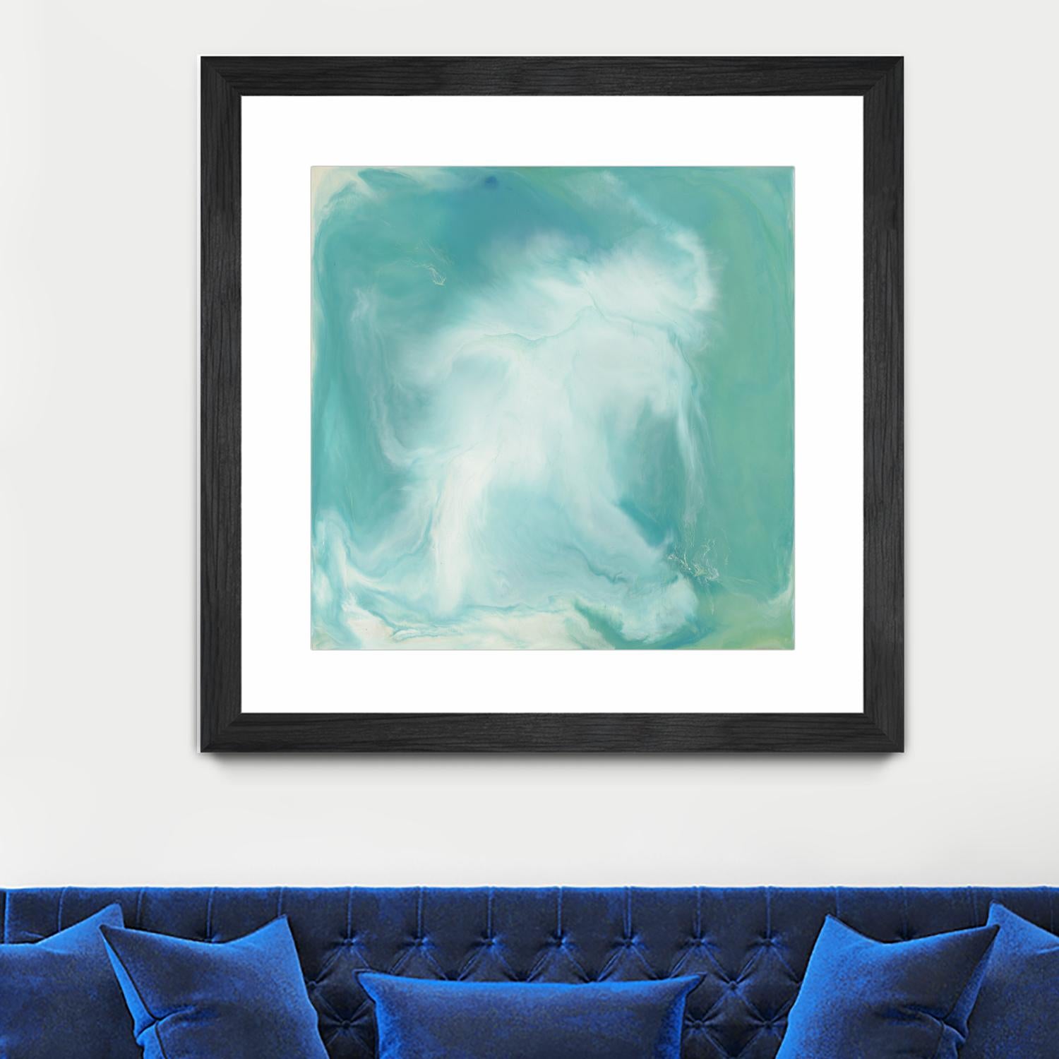 Untitled Seagreen by Corrie LaVelle on GIANT ART - white abstract